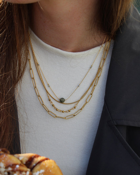 Eloise - Collier - Pierre naturelle - Acier inoxydable