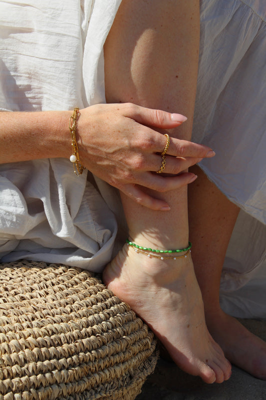 Real Shell - Bracelet de cheville - Acier inoxydable