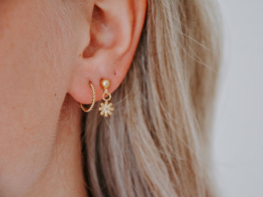 Small Twisted Hoops - Ohrringe - Edelstahl