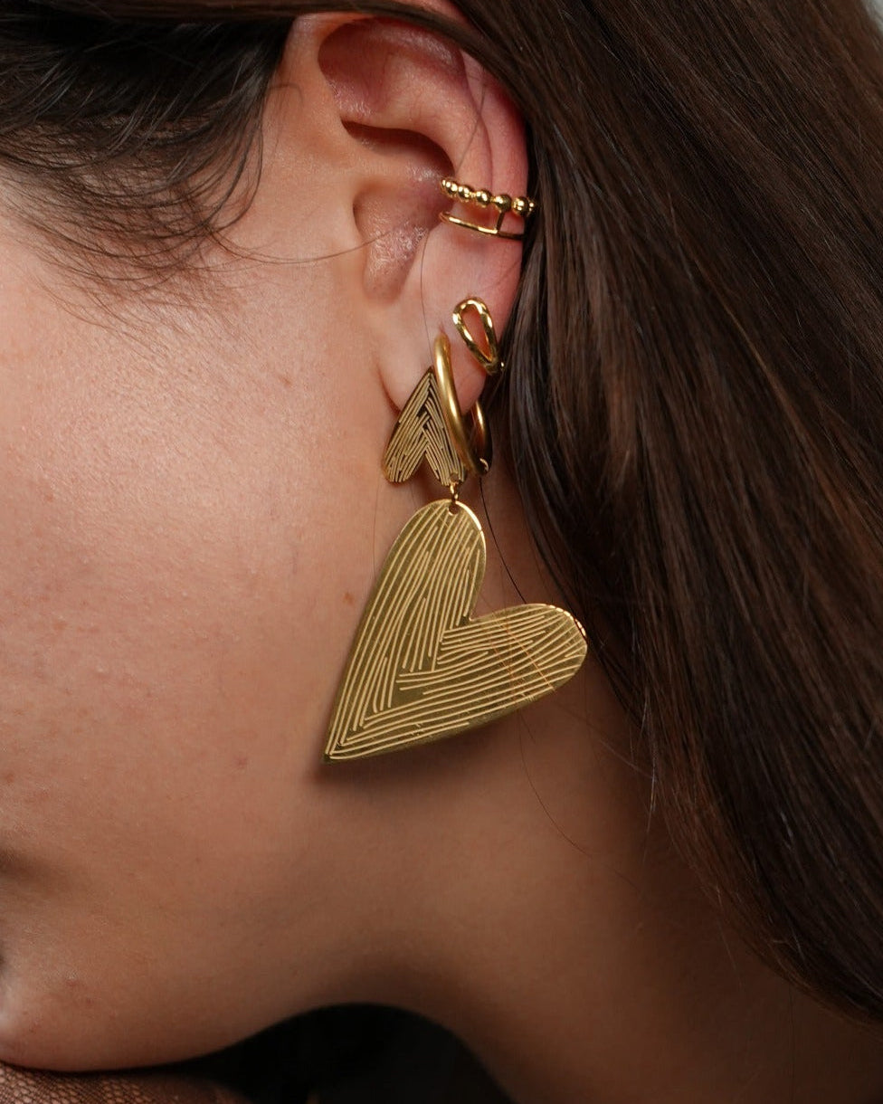 Lovin - Boucles d'oreilles - Acier inoxydable