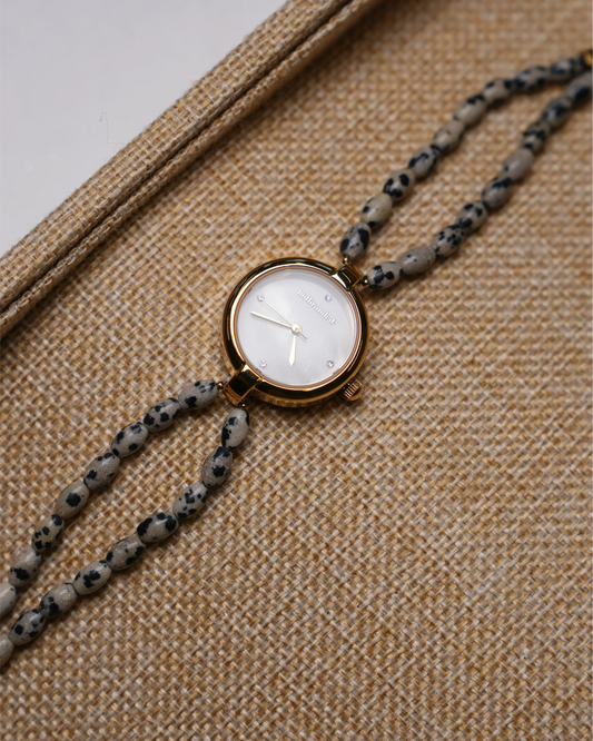 Noelia - Watch – Natural Stone - Stainless Steel