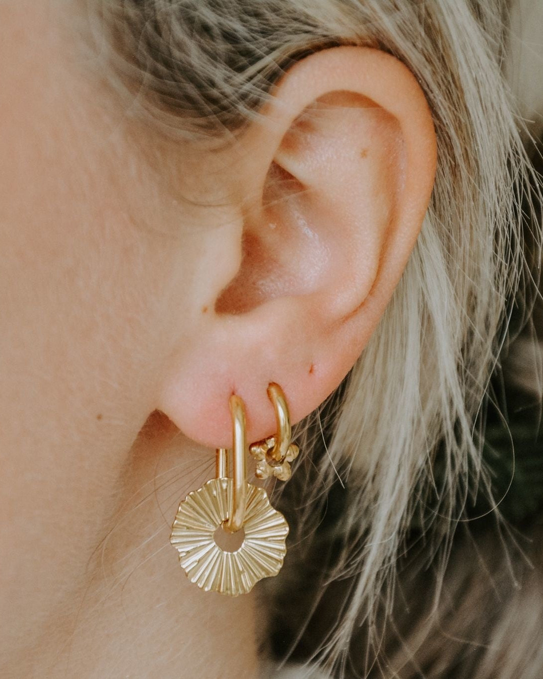 Mini fleur - Boucles d'oreilles - Acier inoxydable