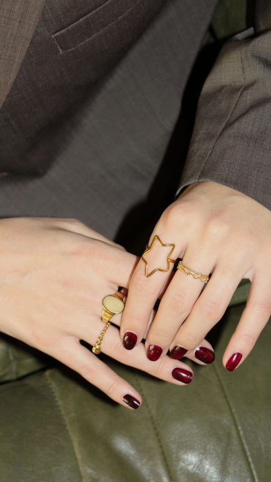 Star - Ring - Stainless Steel