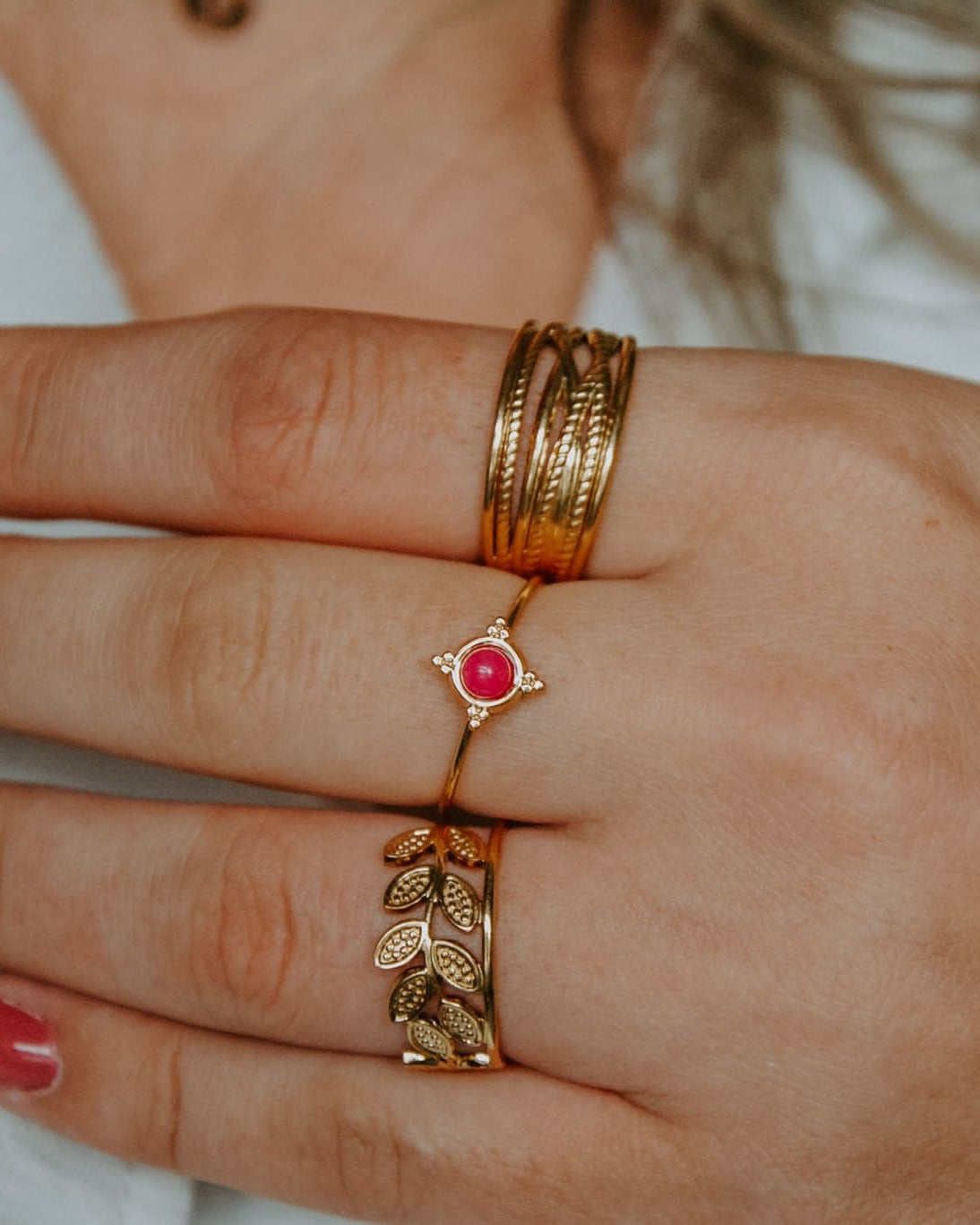 Maelynn - Ring - Edelstahl - verstellbar