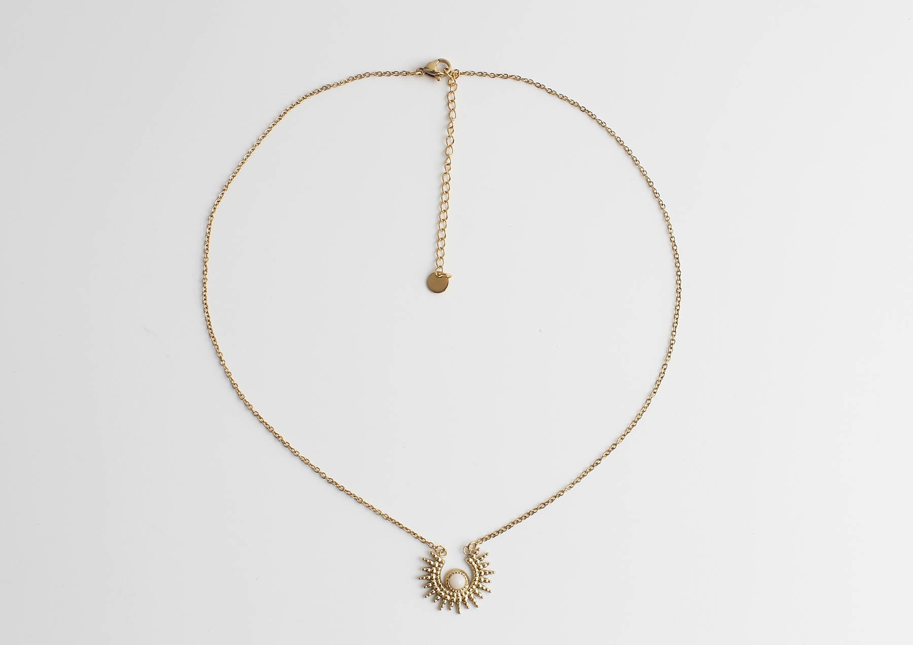 Xavi - Ketting - Natuursteen - Stainless Steel