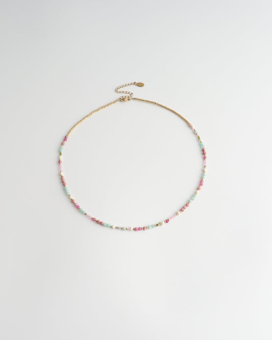 Diona - Necklace - Natural Stone - Stainless Steel