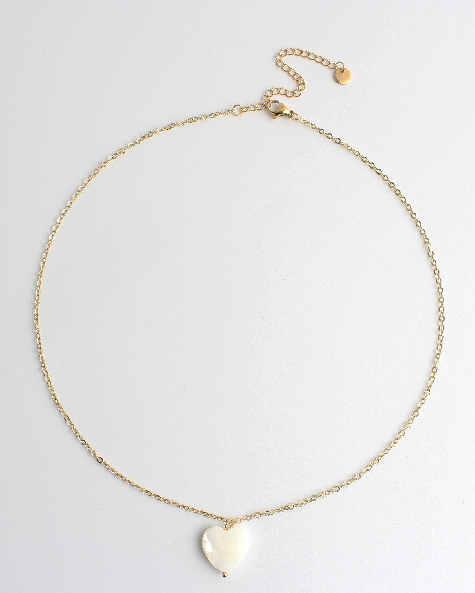 Heart Shaped Shell - Collier - Acier inoxydable