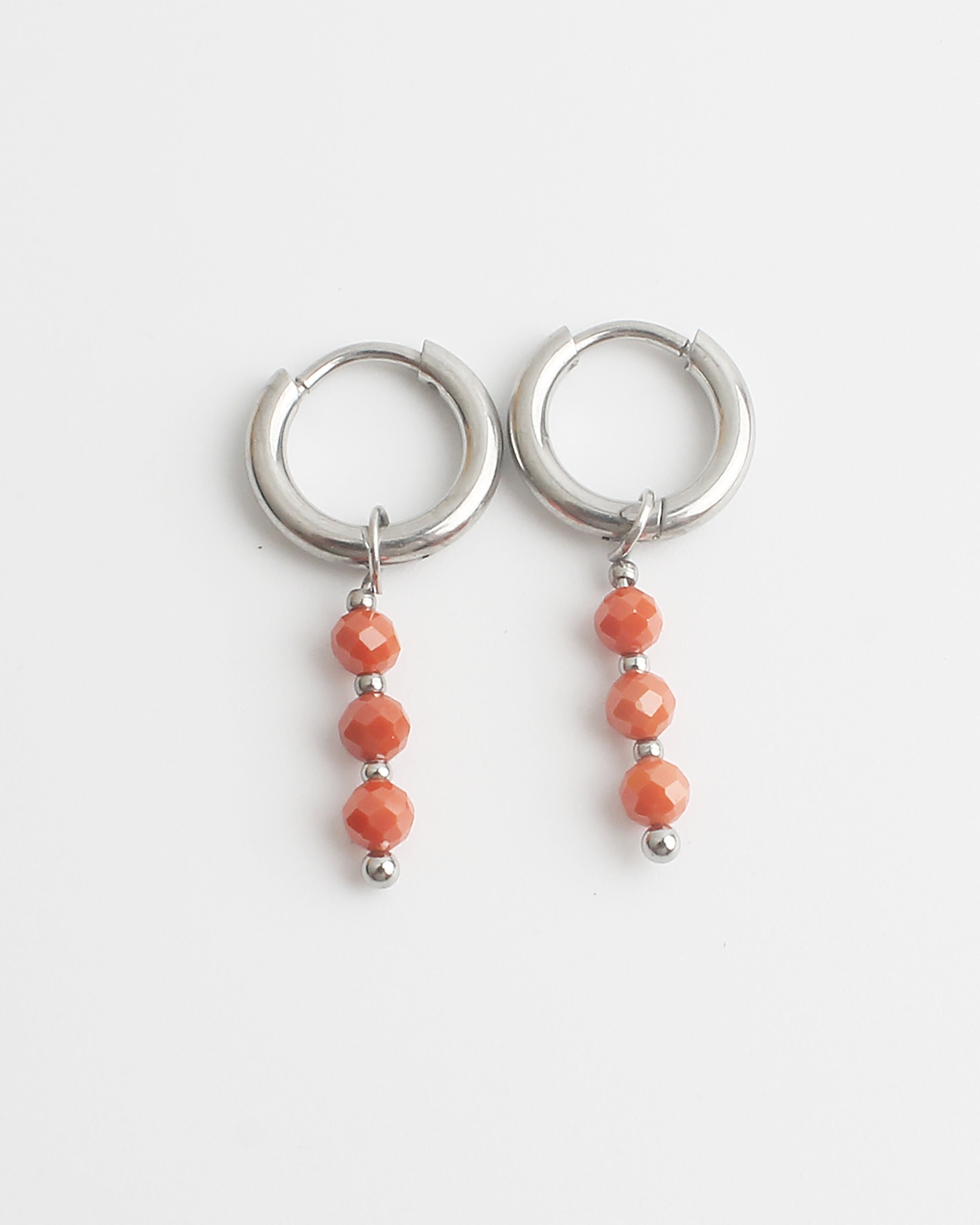 Mon Cheri - Pendientes - Piedra natural - Acero inoxidable