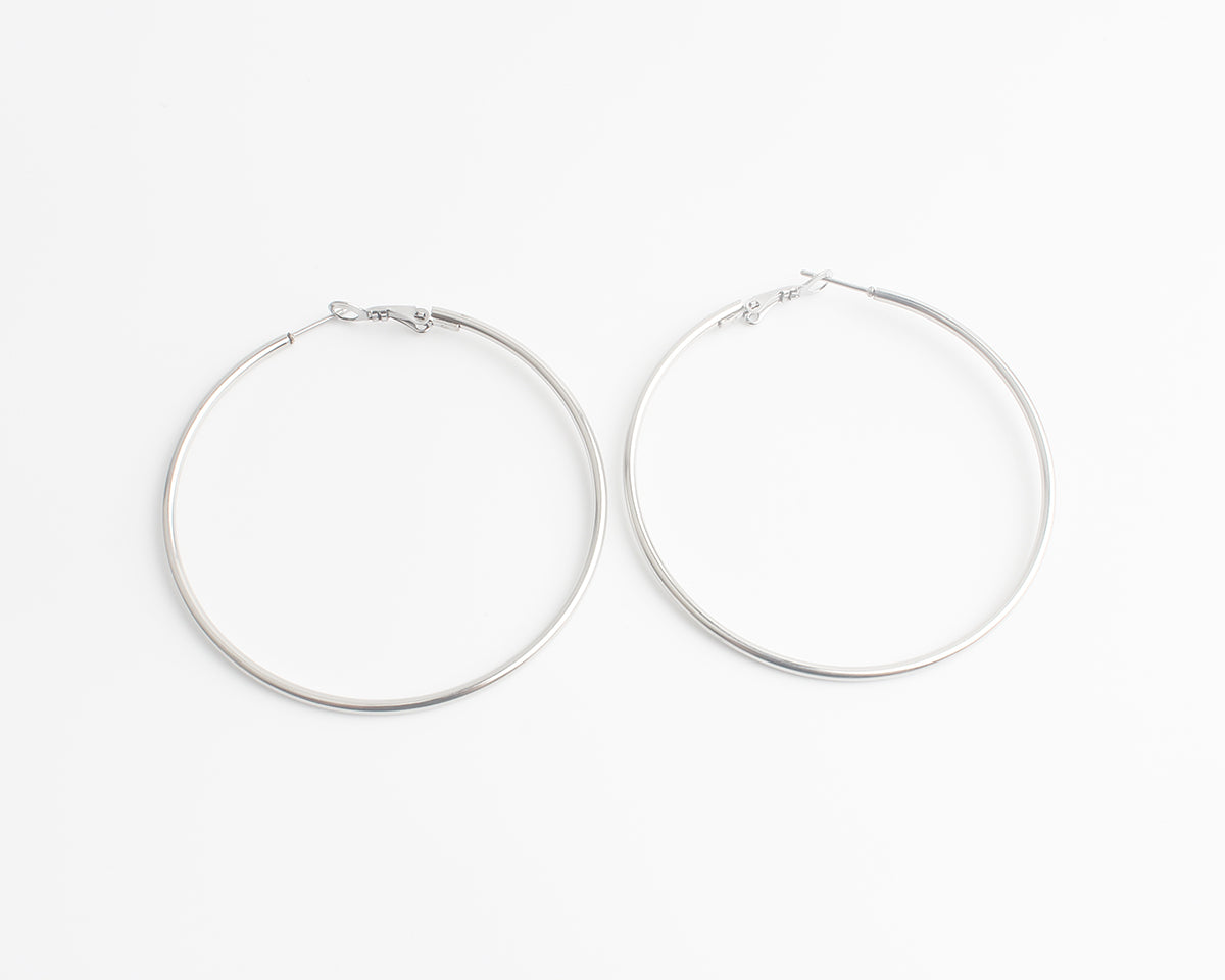 Basic hoops - Orecchini - Acciaio inossidabile