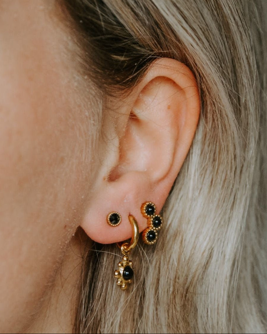 Zirconia - Stud - Earrings - Stainless Steel