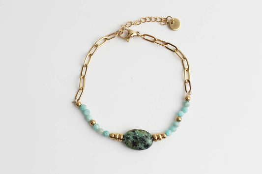 Fila - Bracciale -  Pietra naturale - Acciaio inossidabile