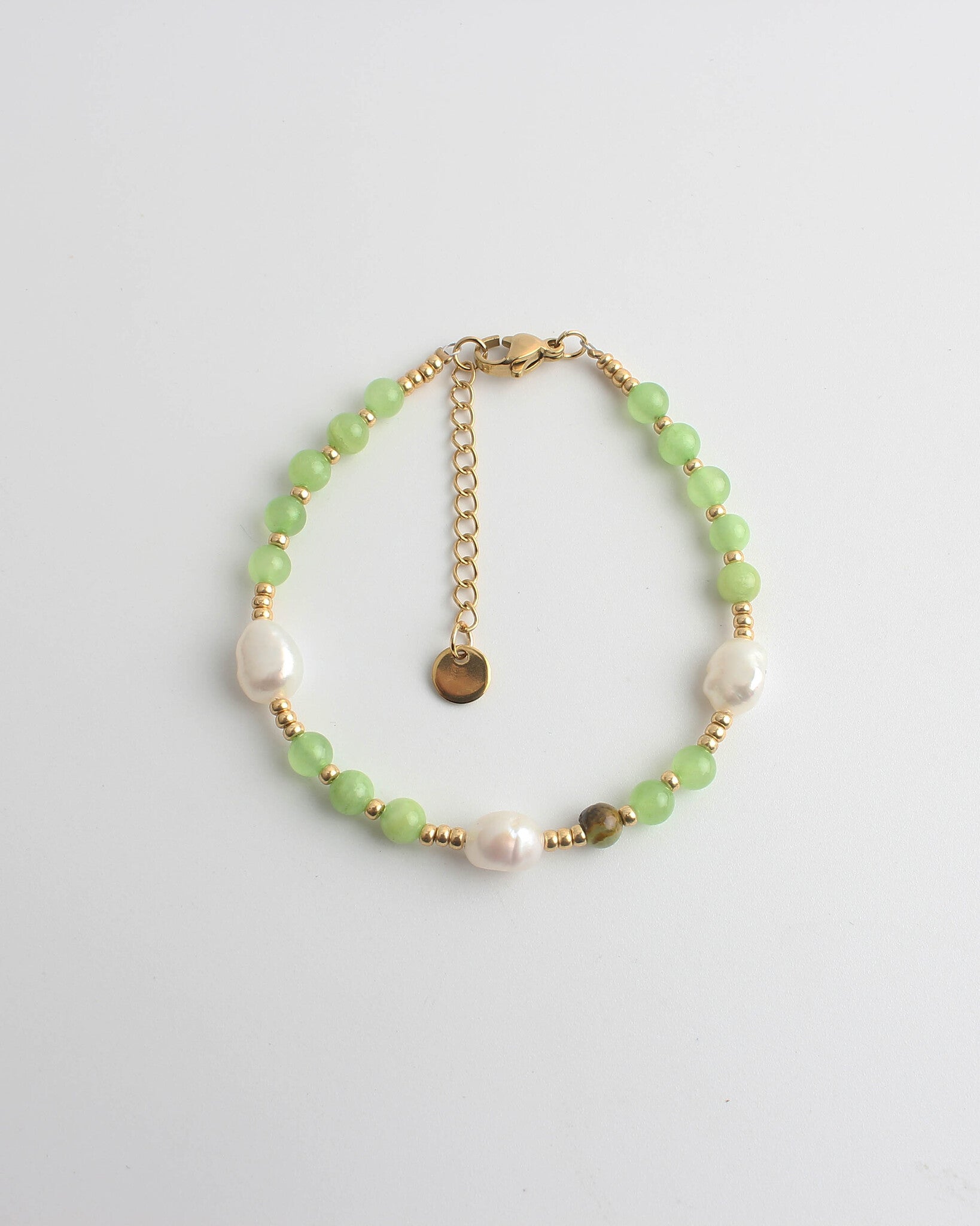 Kira - Pulsera - Piedra natural - Acero inoxidable 