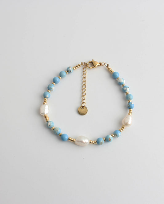 Kira - Bracelet  - Natural Stone - Stainless Steel 