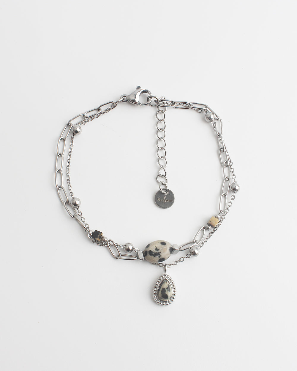 Kela - Armband - Natuursteen - Stainless Steel