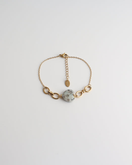 Crystel - Armband - Natuursteen - Stainless Steel
