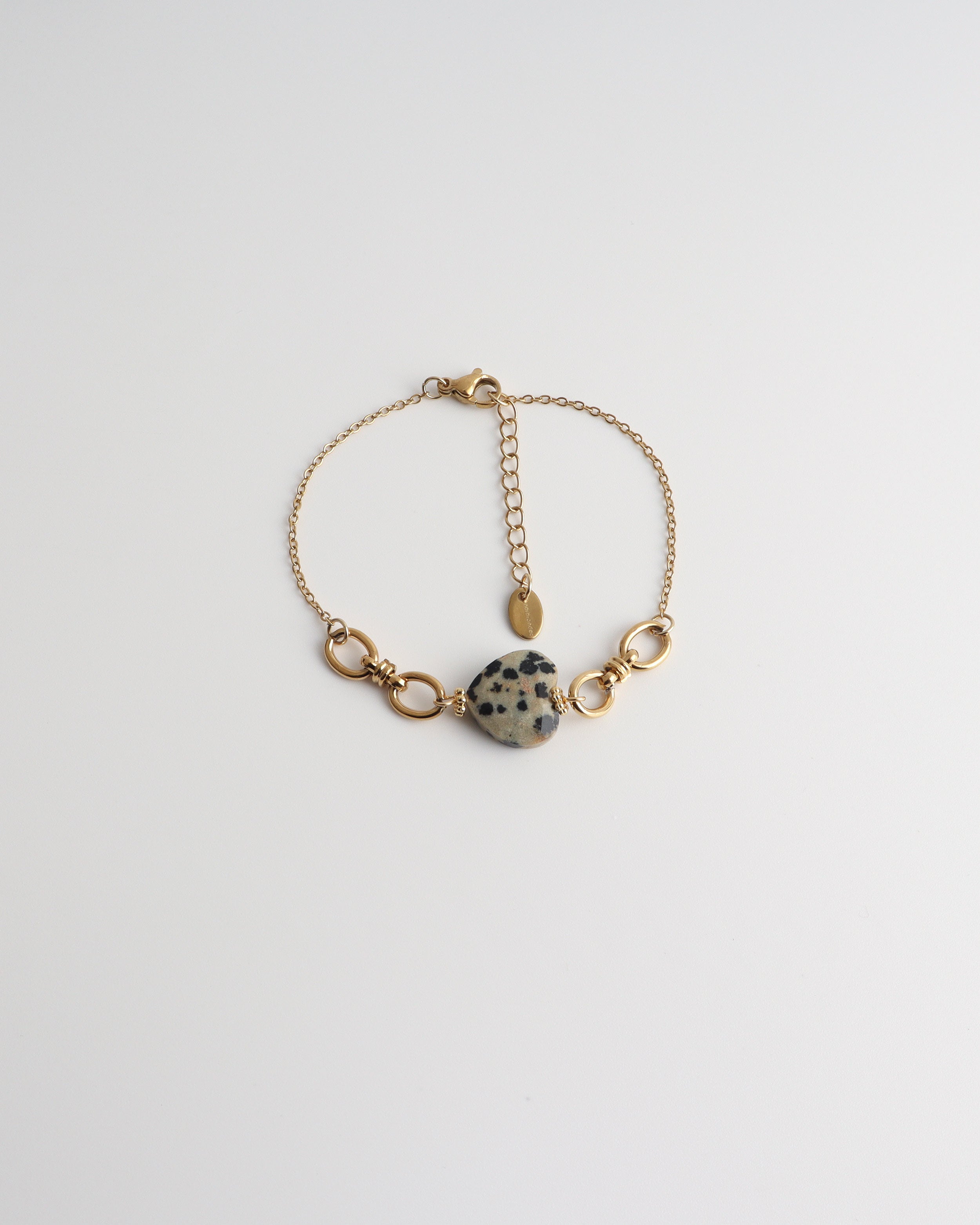 Crystel - Bracelet - Pierre naturelle - Acier inoxydable