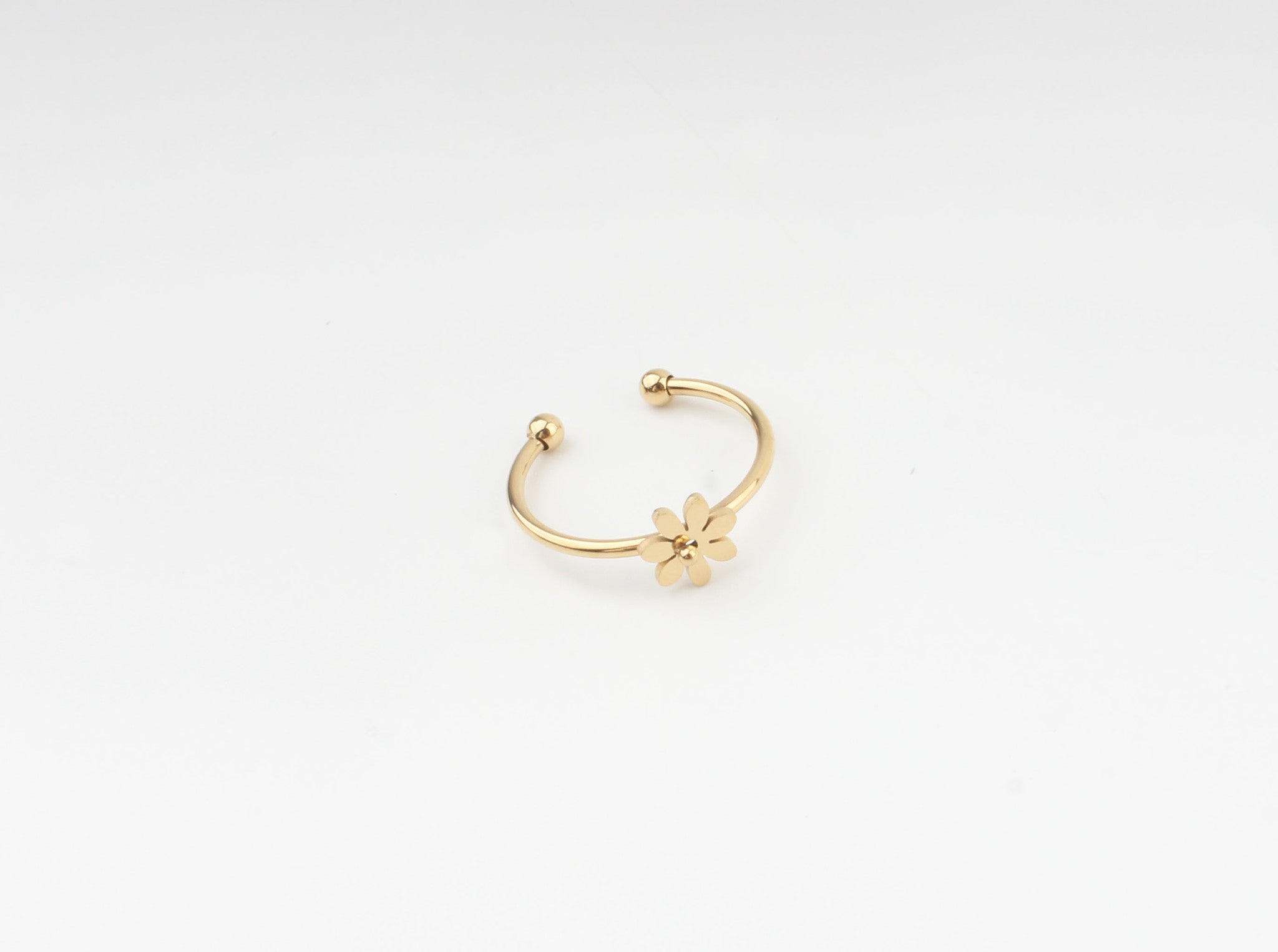 Bloom Flower - Anello - Acciaio inossidabile - Regolabile