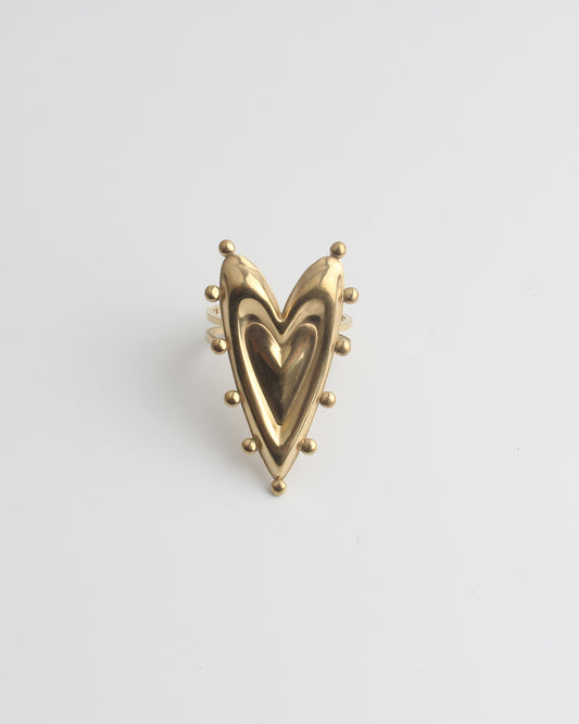 Layers of love - Bague - Acier inoxydable - Ajustable