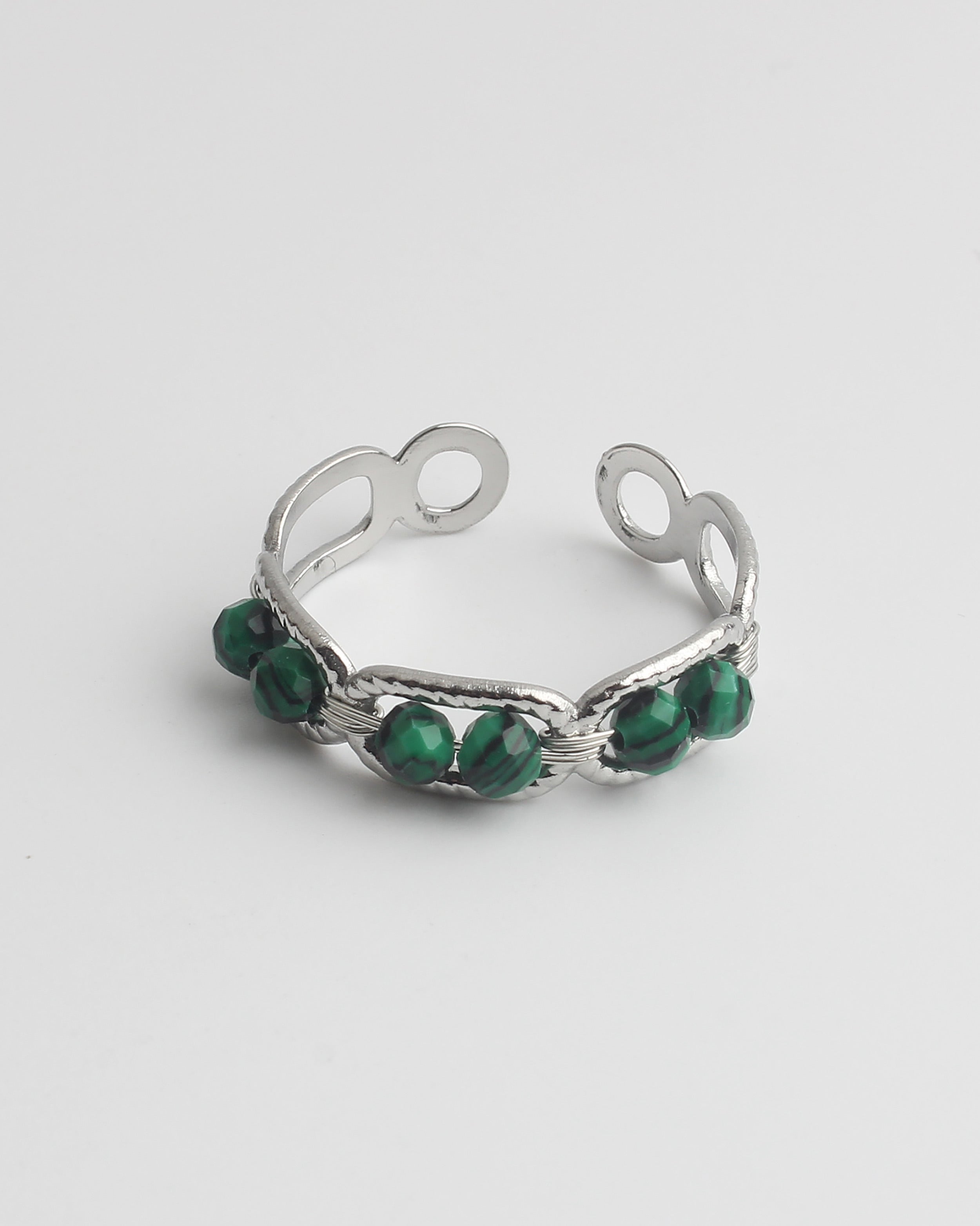 Bente - Ring - Natural Stone - Stainless Steel