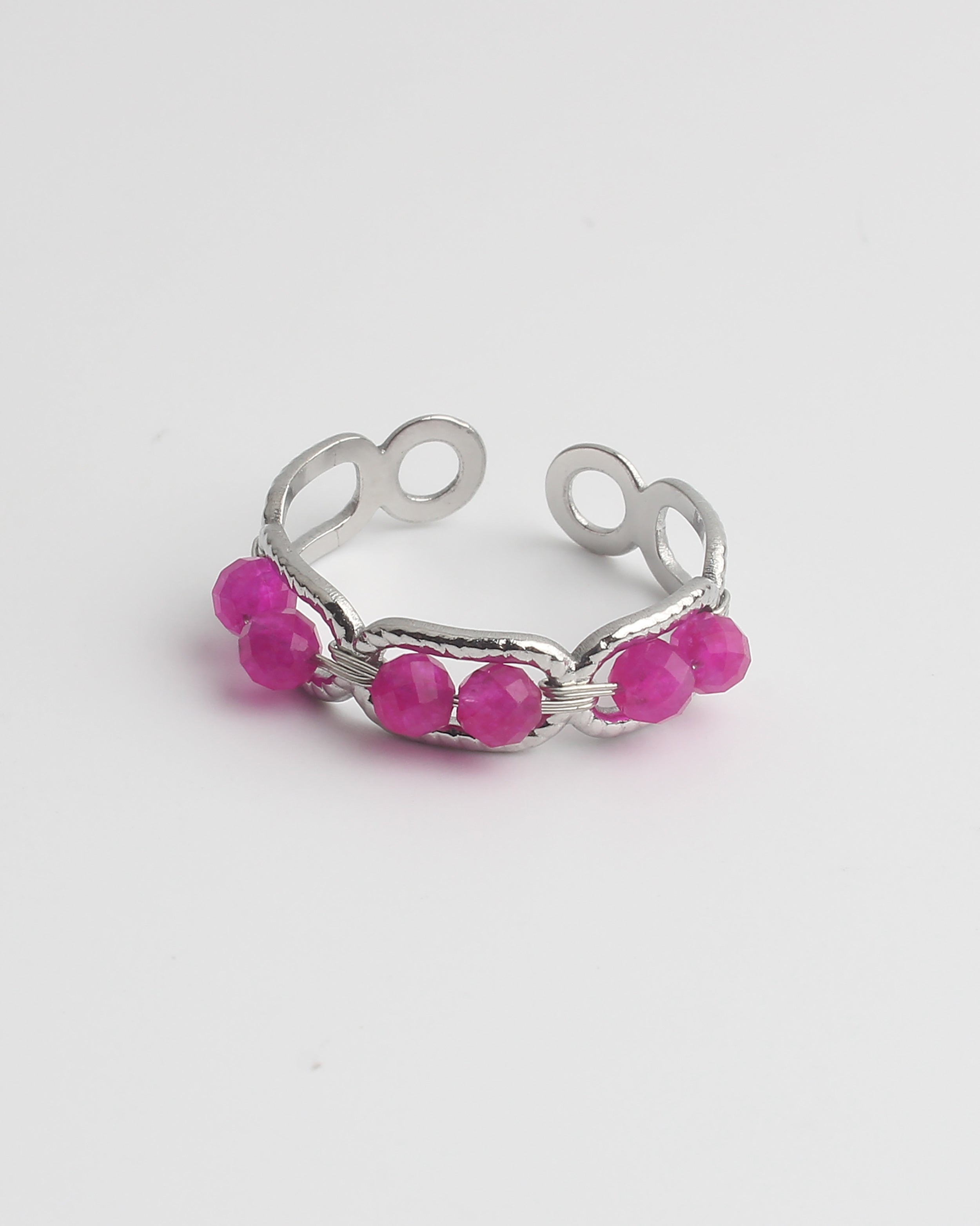 Bente - Ring - Natural Stone - Stainless Steel