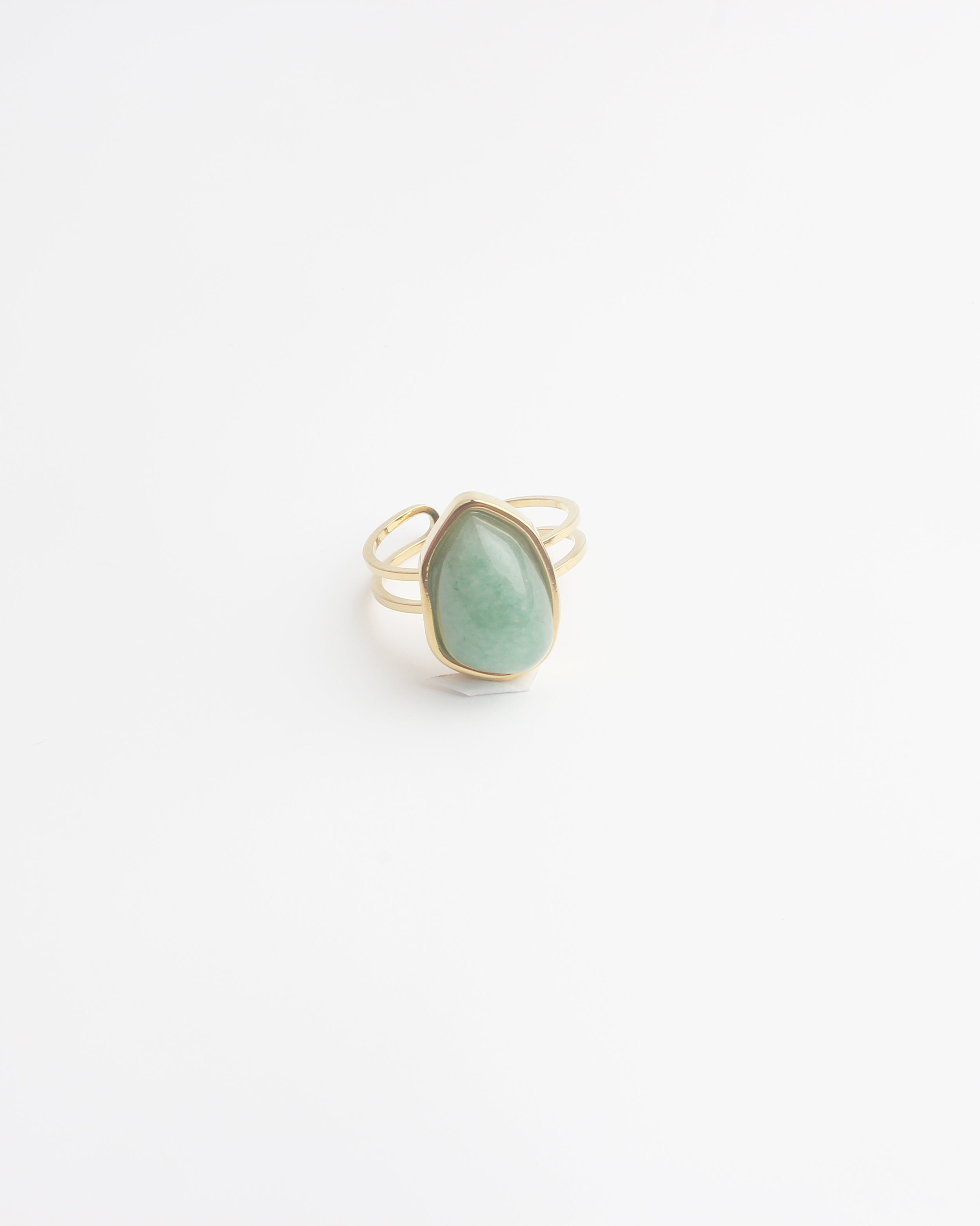 Doloris - Bague - Pierre naturelle - Acier inoxydable - Ajustable