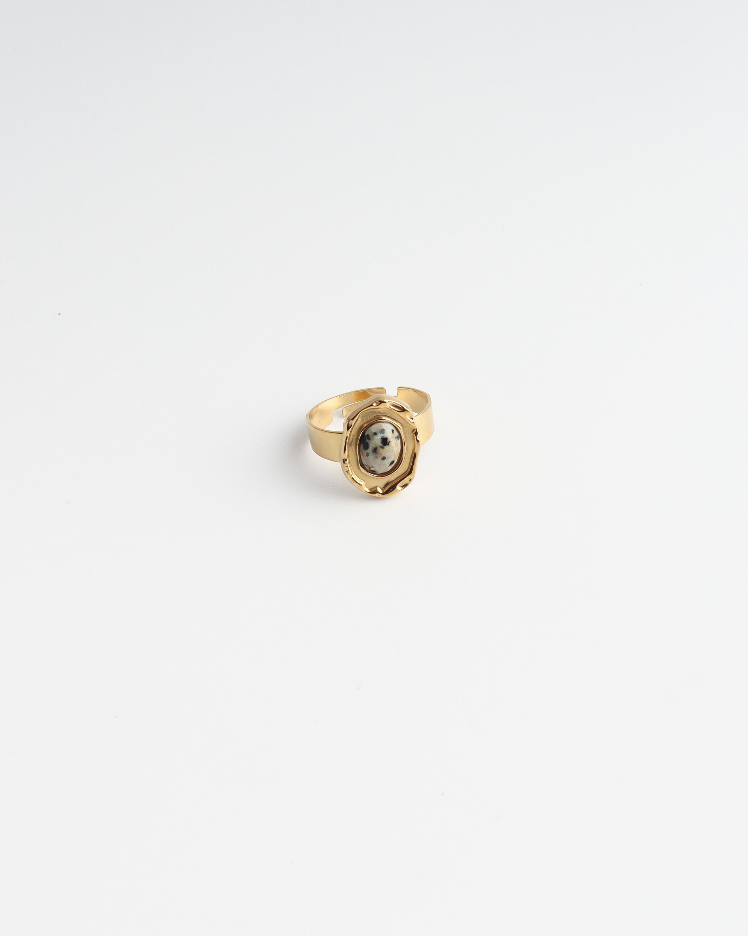 Salomé - Bague - Pierre naturelle - Acier inoxydable - Ajustable