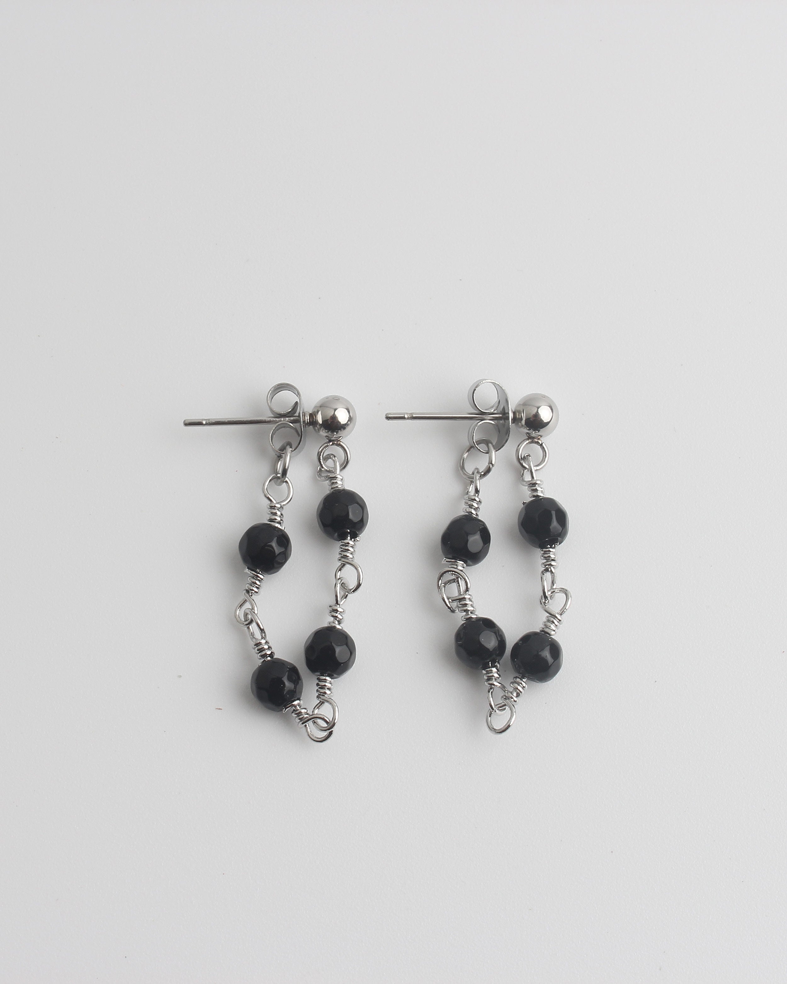 Léa - Boucles d'oreilles - Pierre naturelle - Acier inoxydable