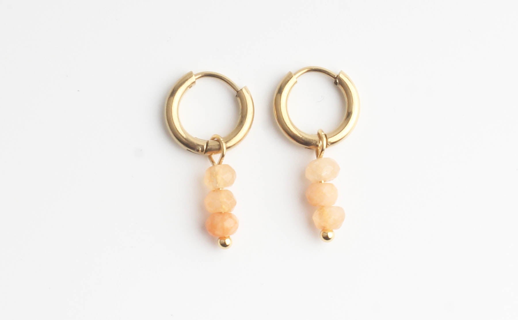 Luna - Earrings - Natural Stone - Stainless Steel