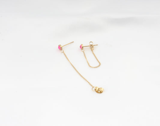 Berber Chain - Studs - Oorbellen - Stainlesss Steel