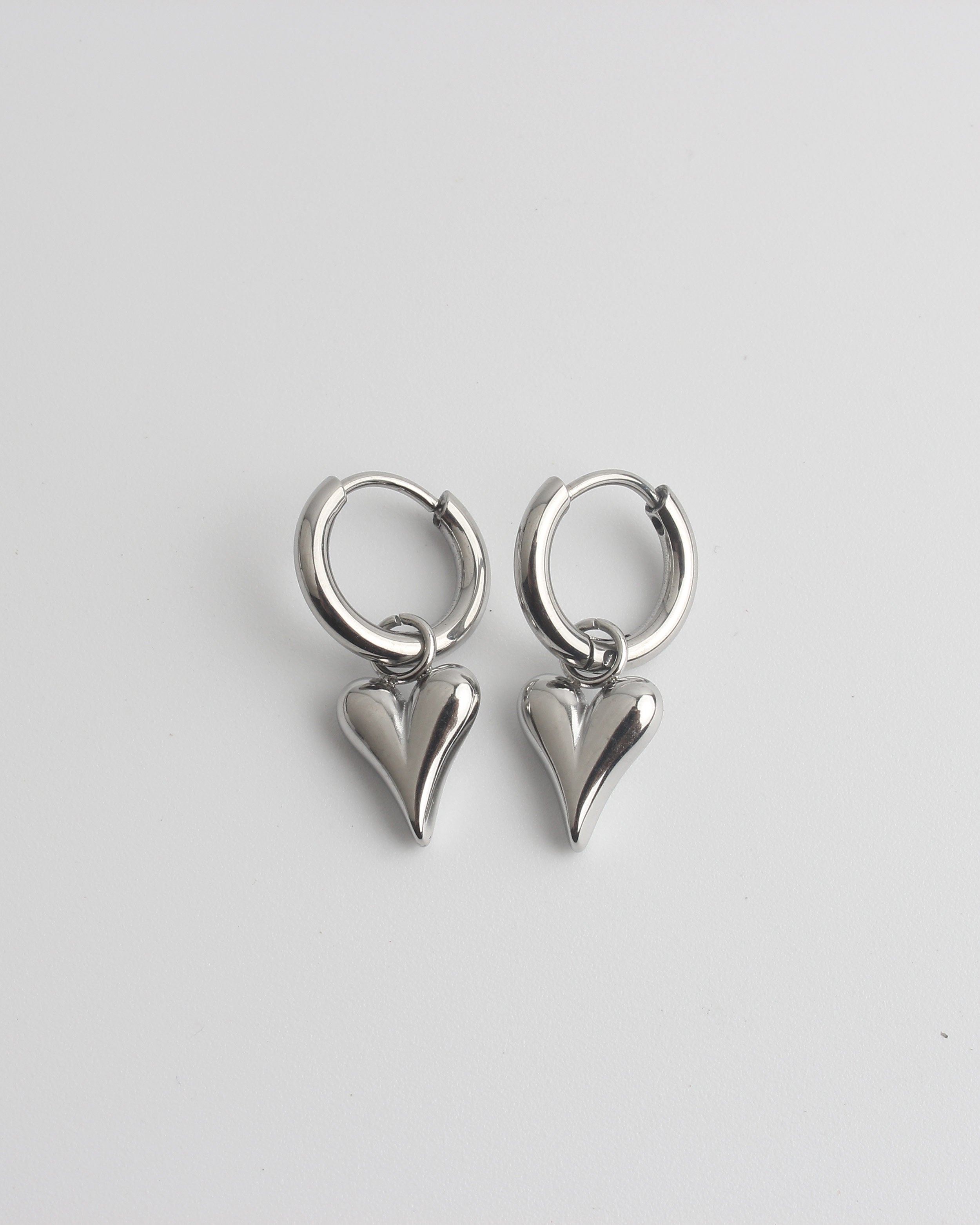 Perfect Shaped Heart - Pendientes - Acero inoxidable