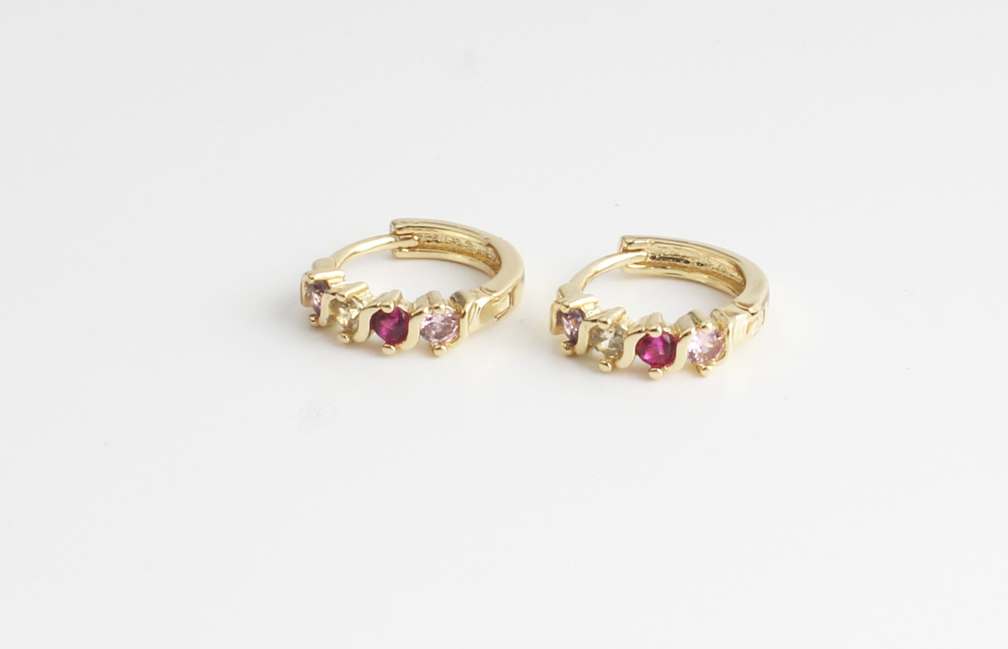 Zonne Zirkonia Hoop - Earrings - Stainless Steel