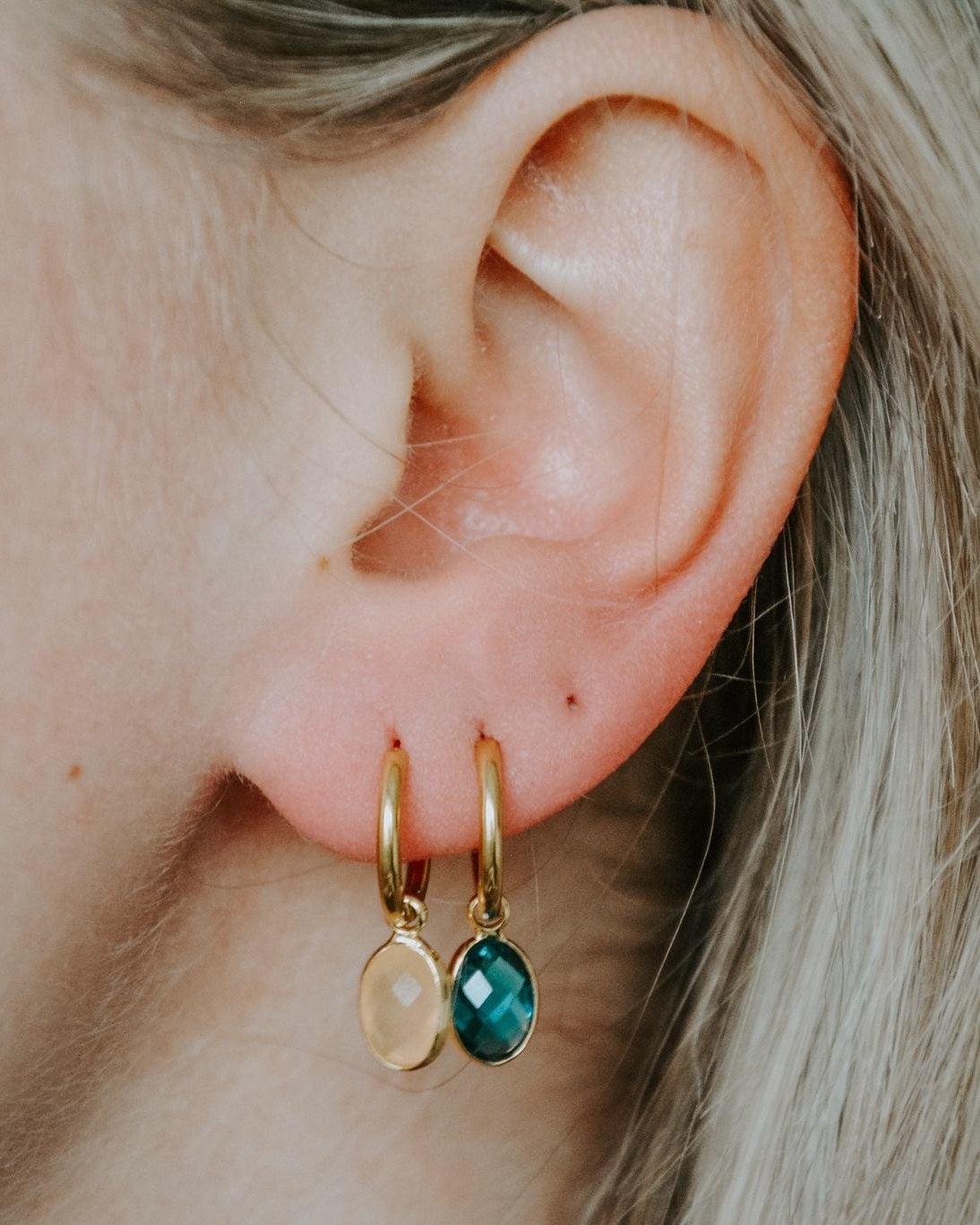 Oval Dana - Earrings - Stainless Steel