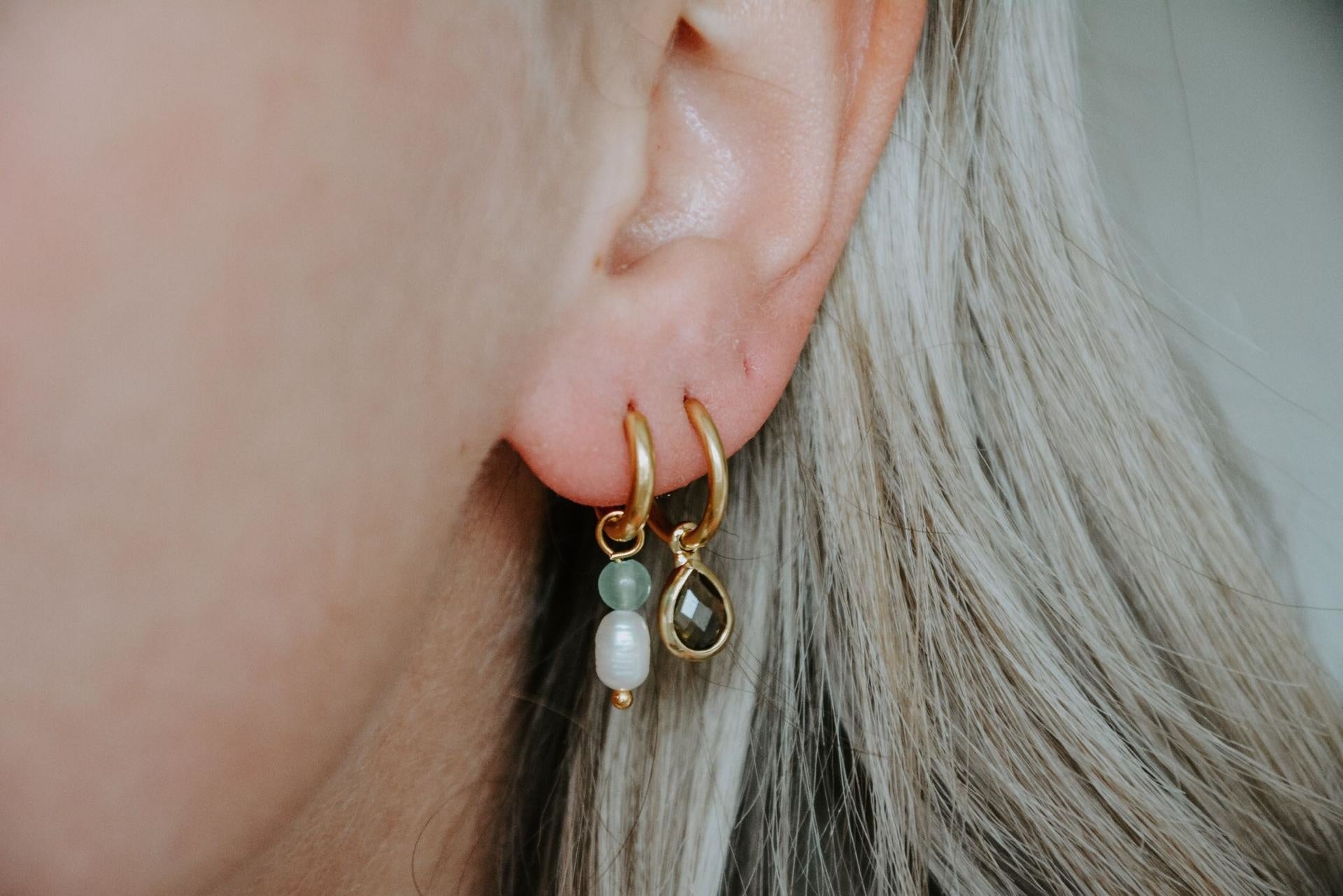 Milou - Ohrringe - Naturstein - Edelstahl