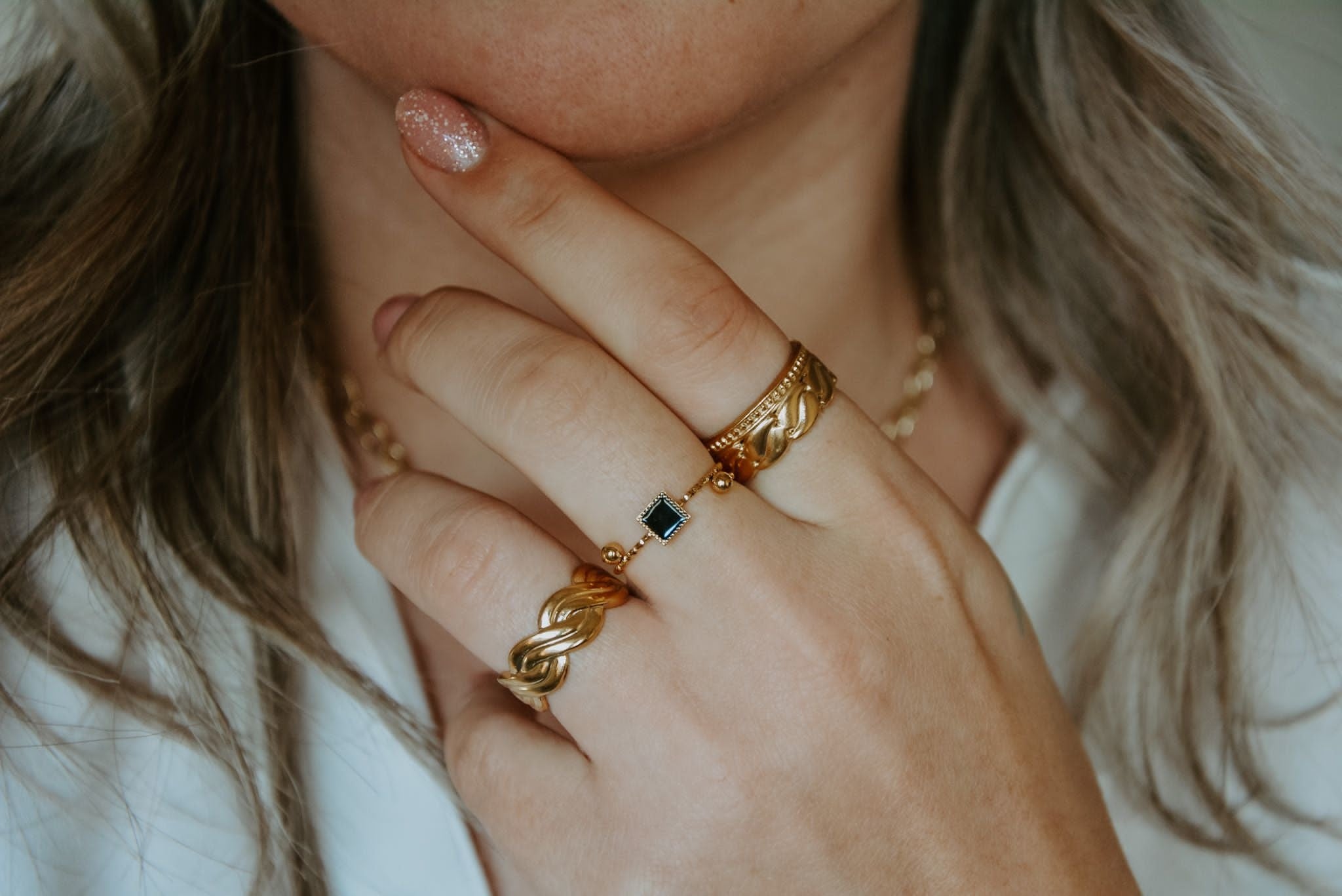 Laure - Ring - Edelstahl - Einstellbar