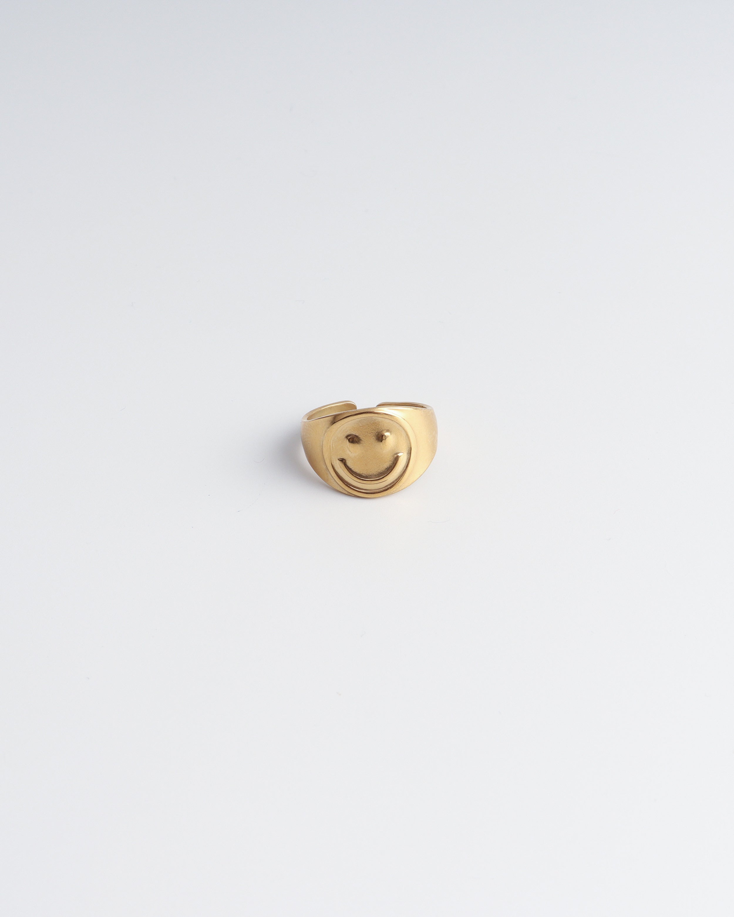 Smiles - Ring - Edelstahl - Verstellbar