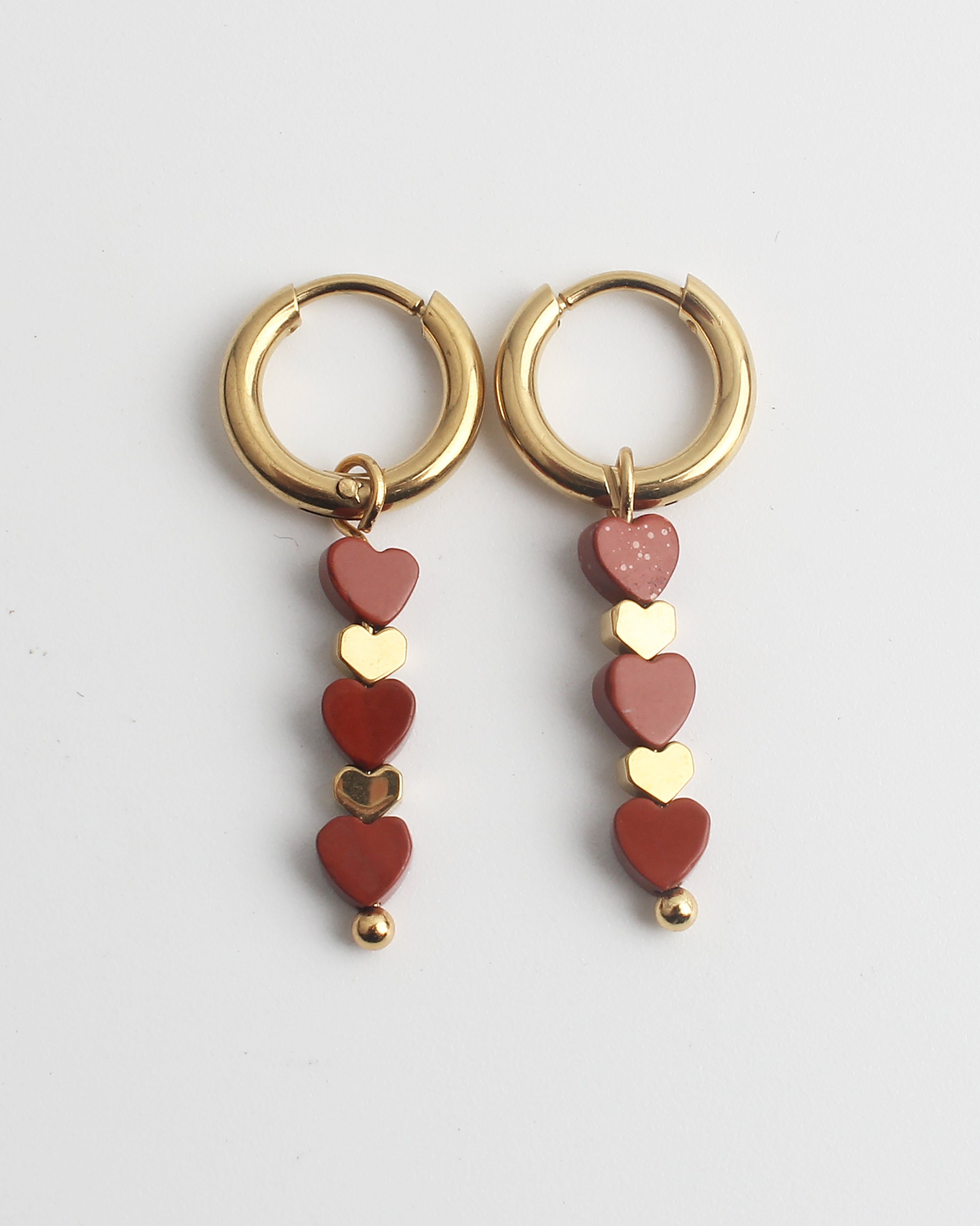 Heart To Heart - Earrings - Stainless Steel