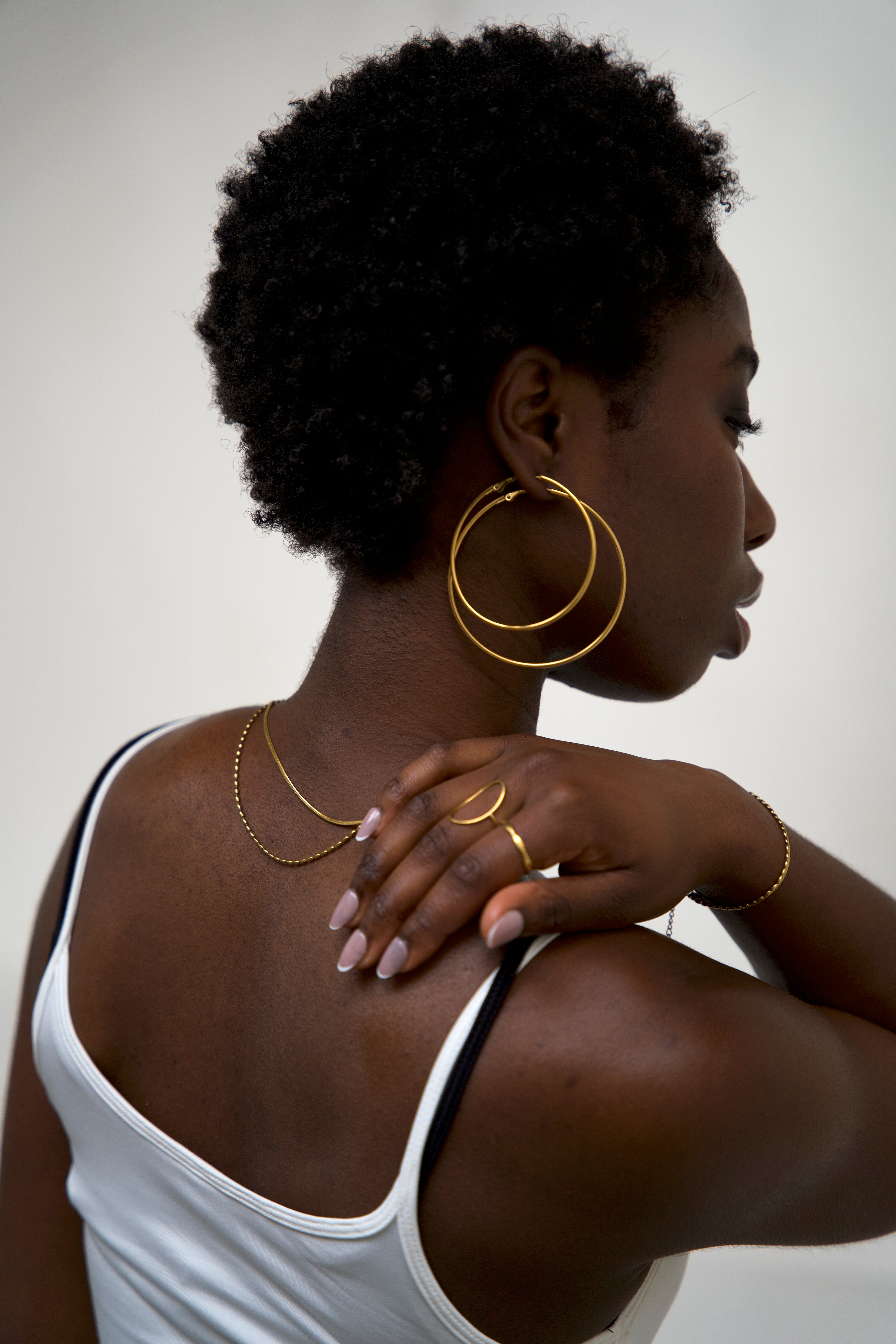 Basic hoops - Orecchini - Acciaio inossidabile