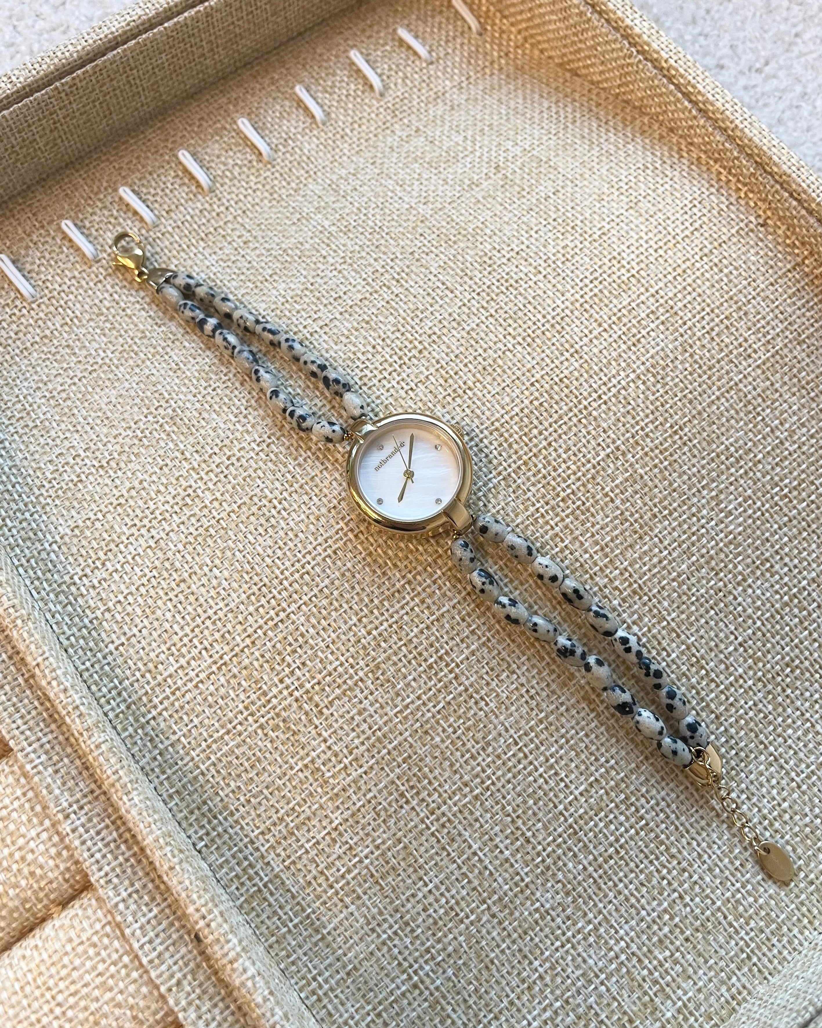 Noelia - Montre – Pierre naturelle - Acier inoxydable