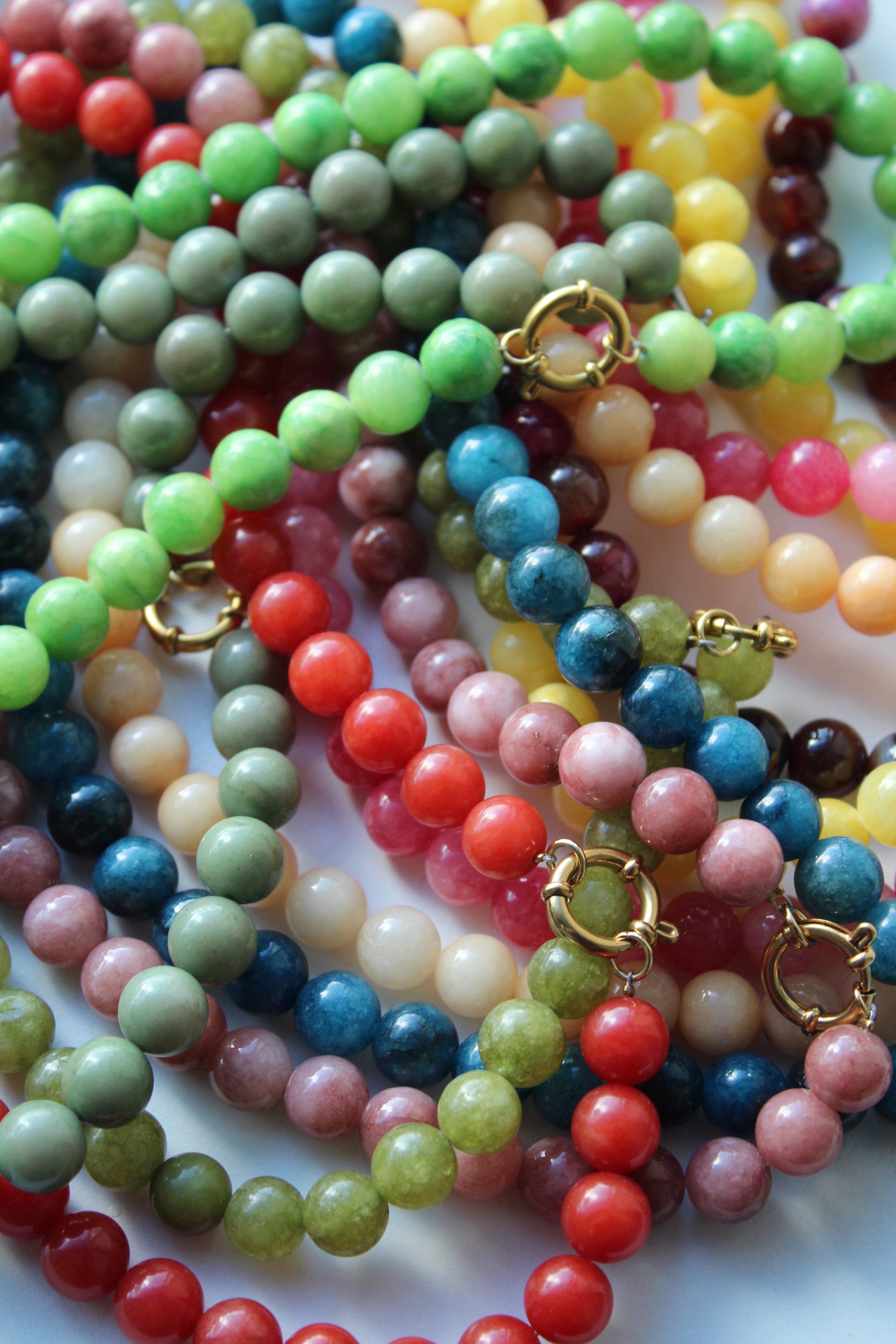 Samira - Necklace - Natural Stone -Stainless Steel