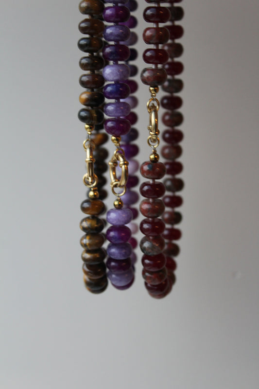 Clarisa - Necklace - Natural Stone - Stainless Steel