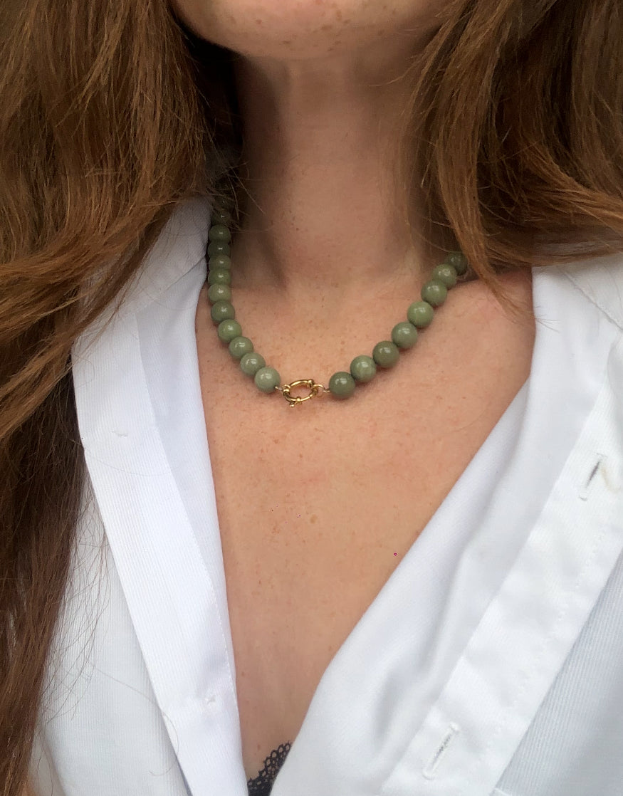 Samira - Necklace - Natural Stone -Stainless Steel