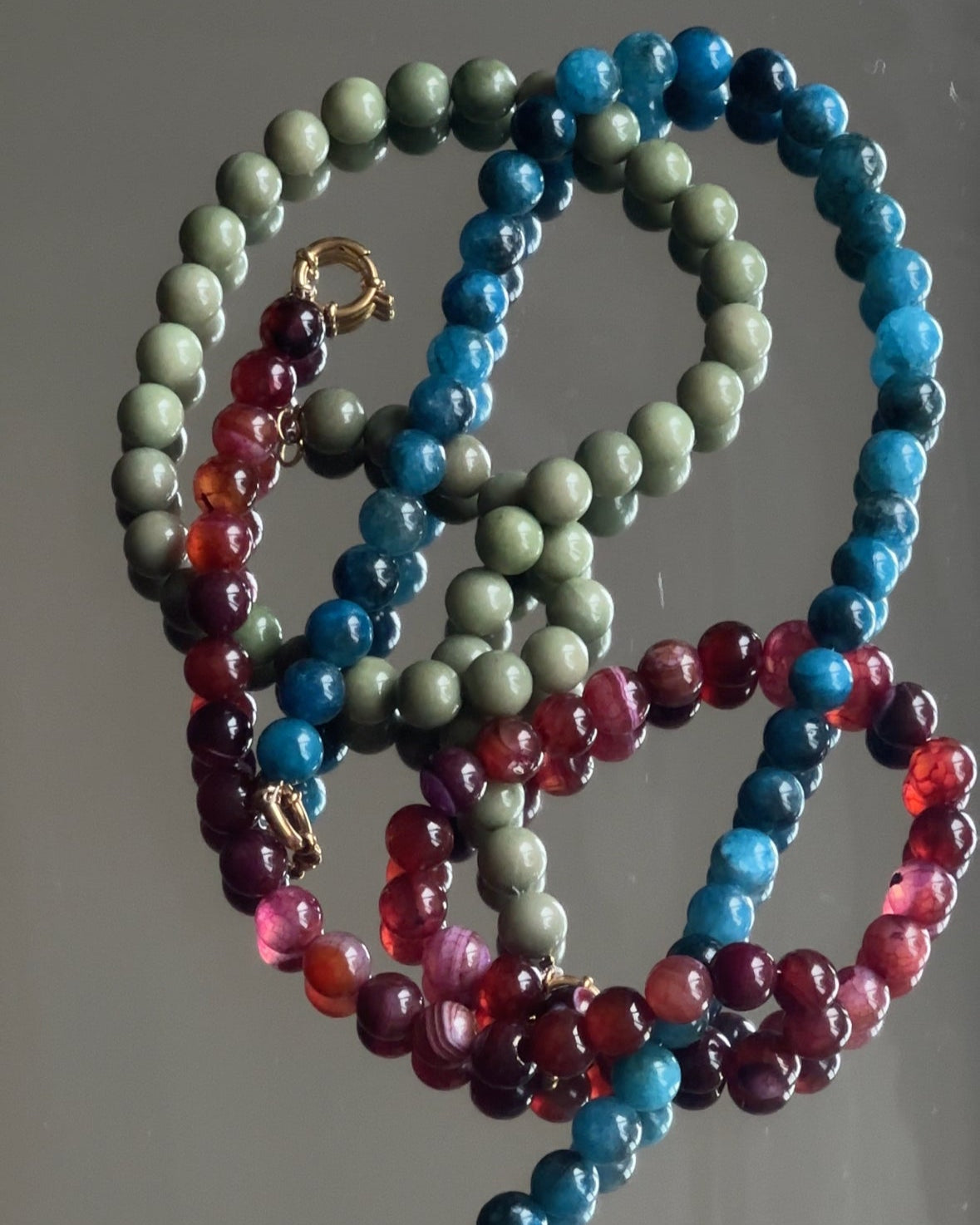 Samira - Necklace - Natural Stone -Stainless Steel