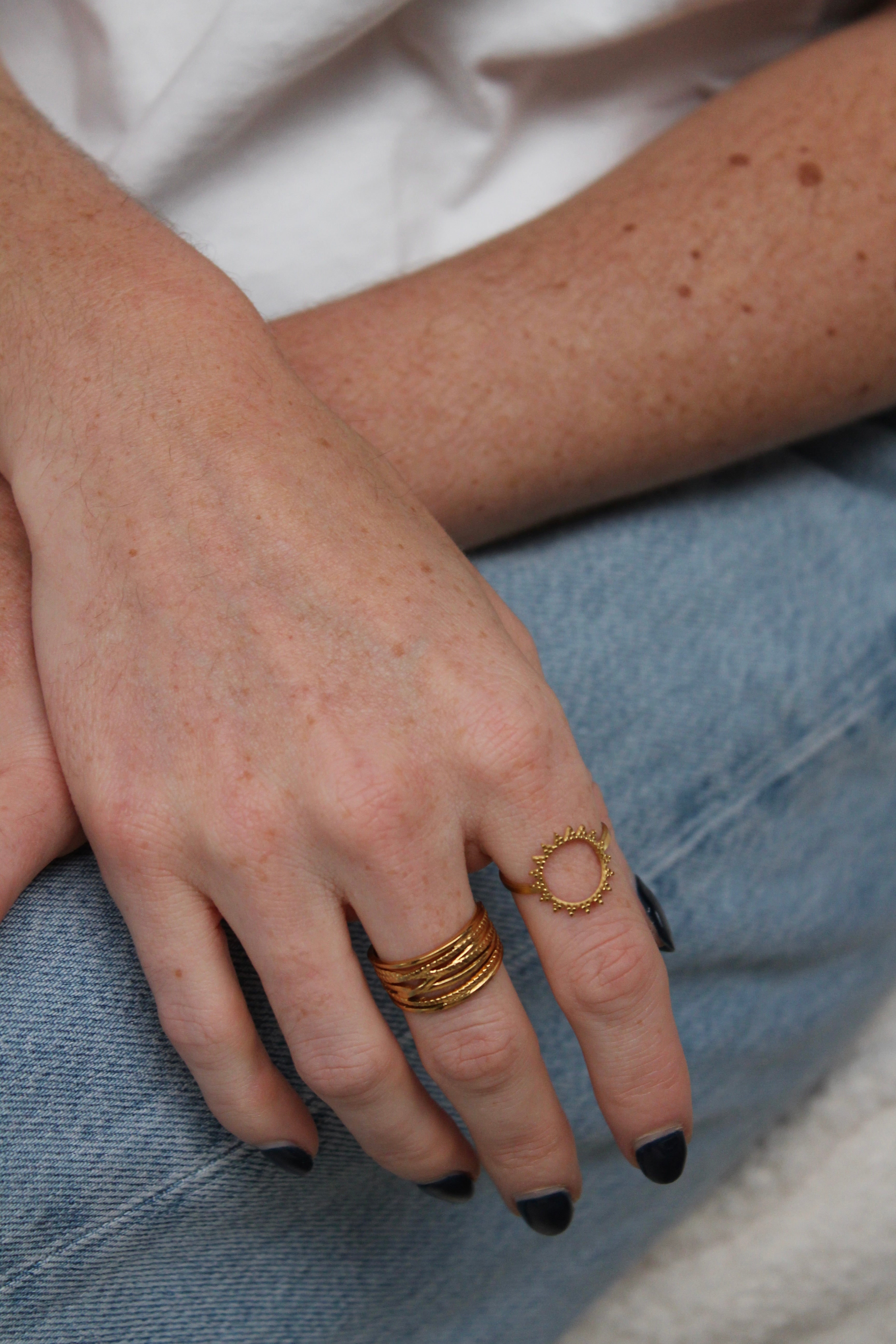 Louve - Bague - Acier inoxydable - Réglable