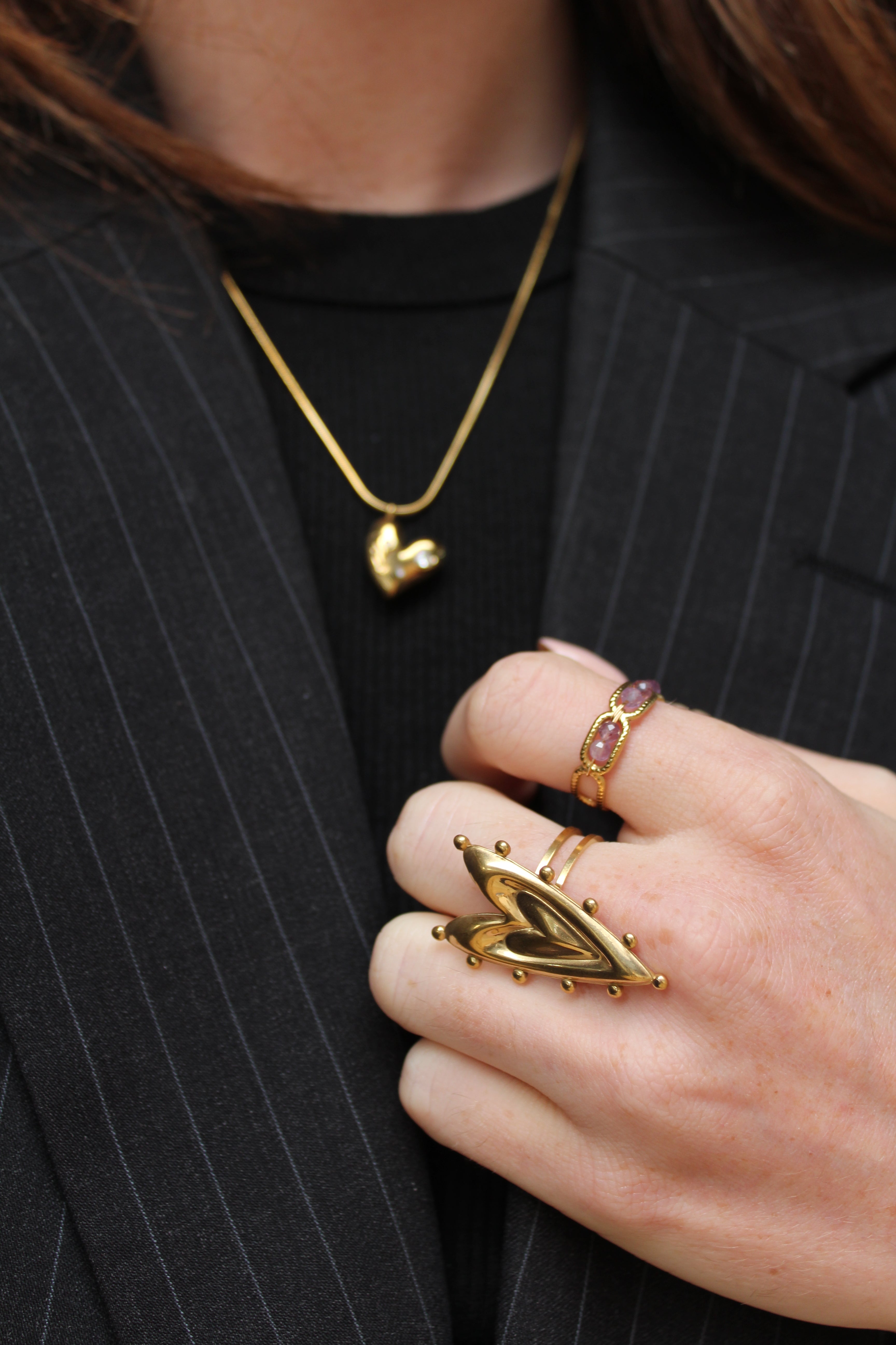 Layers of love - Ring - Stainless Steel - Verstelbaar