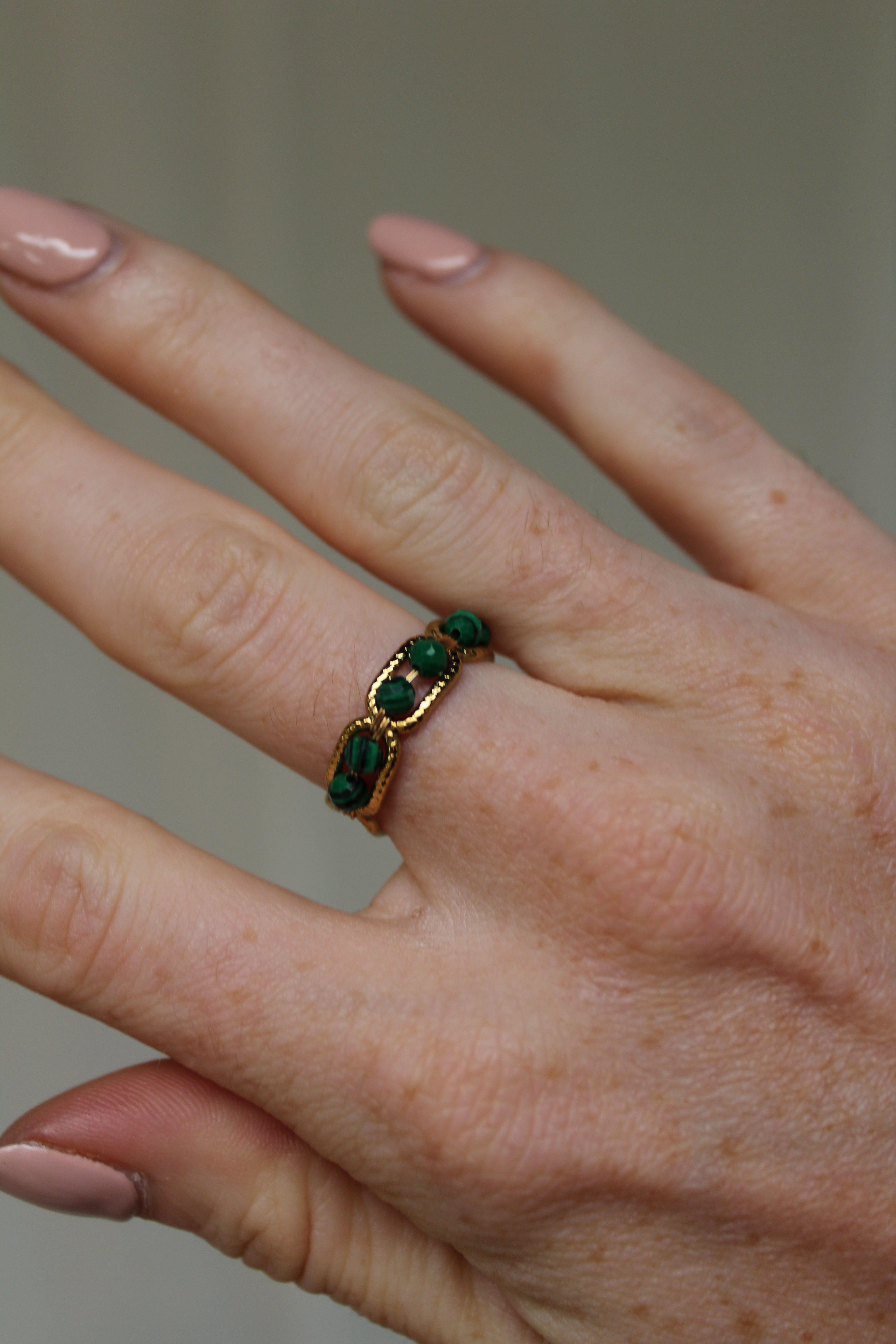 Bente - Ring - Natural Stone - Stainless Steel