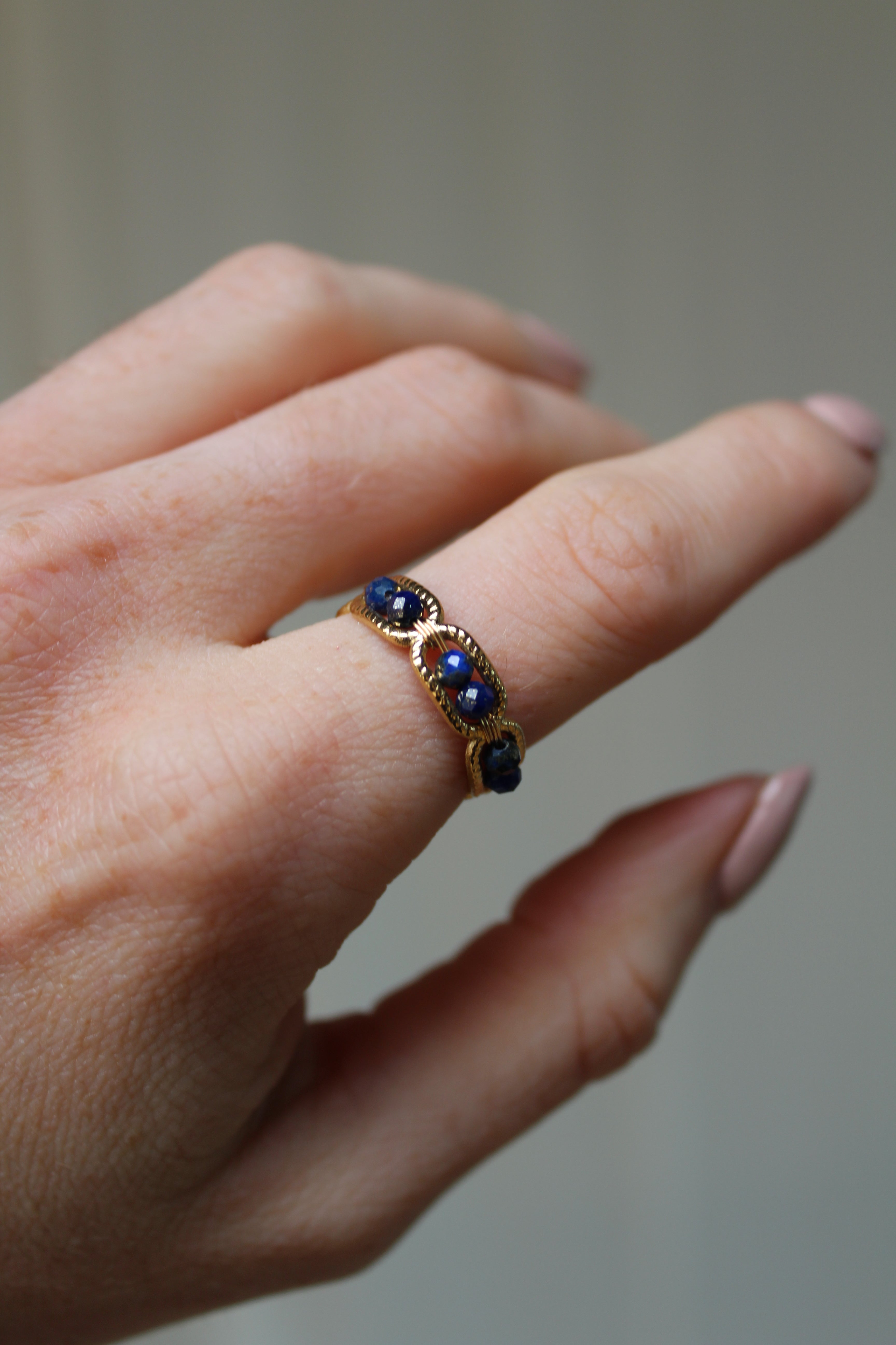 Bente - Ring - Natural Stone - Stainless Steel