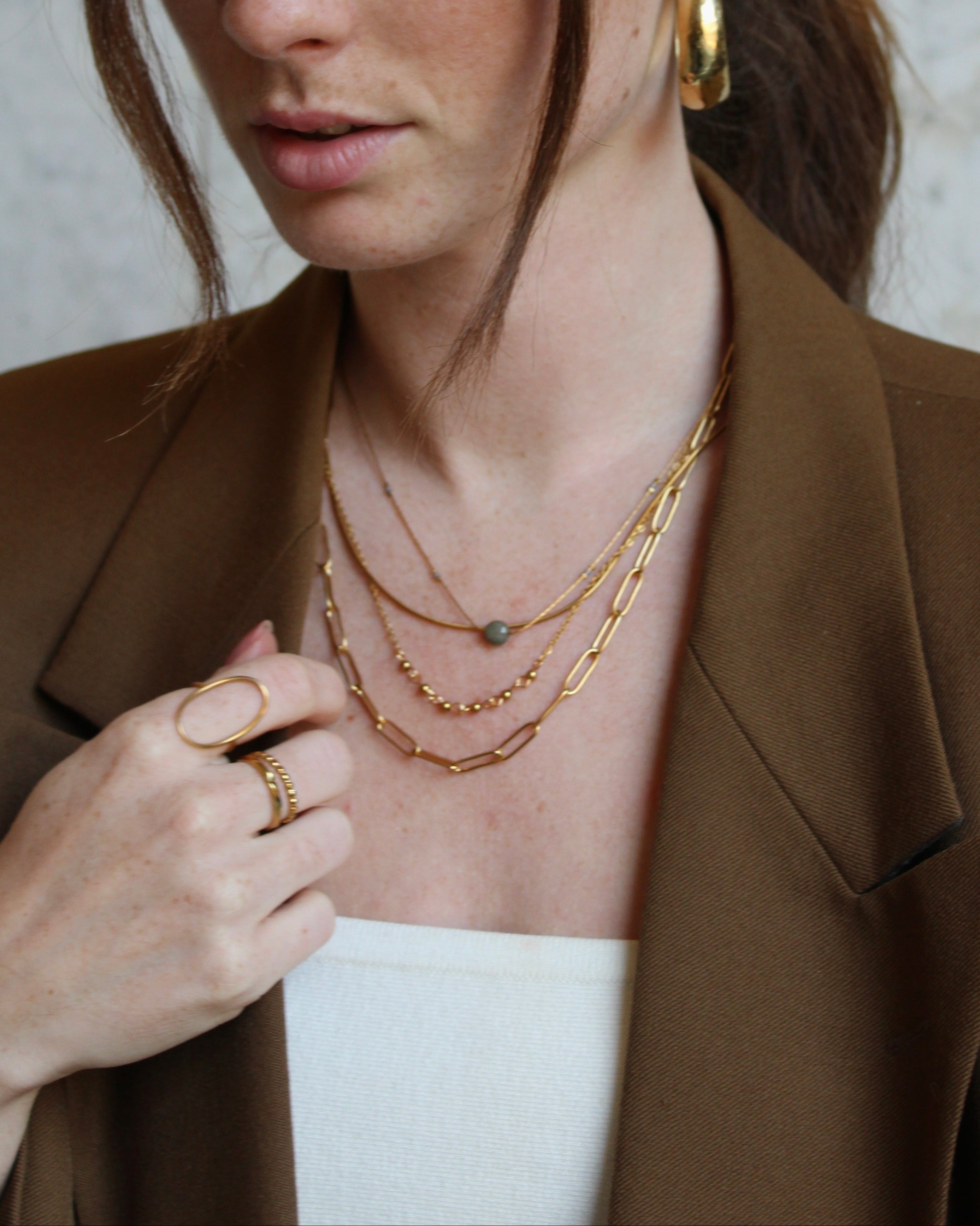 Eloise - Collier - Pierre naturelle - Acier inoxydable