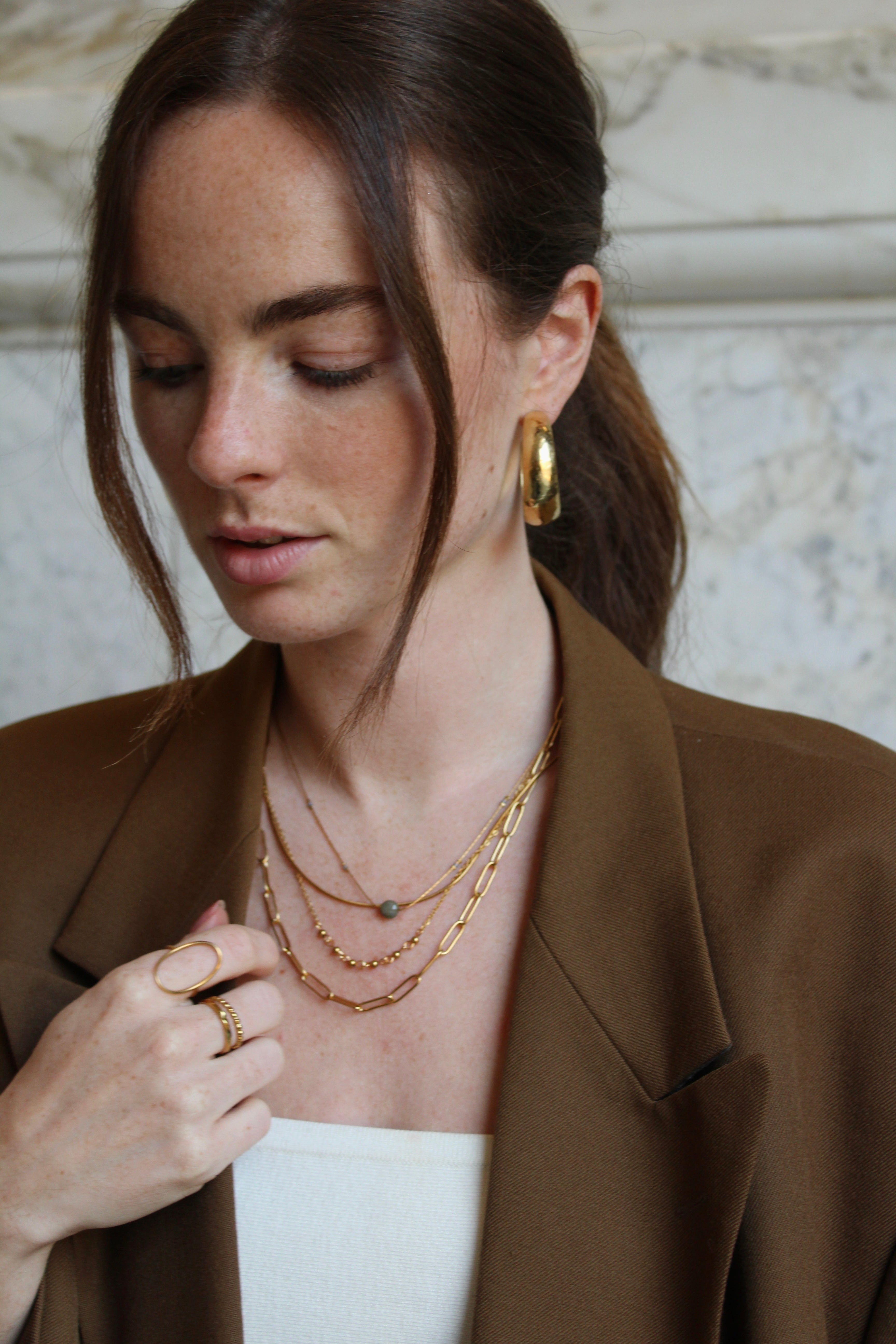 Eloise - Collier - Pierre naturelle - Acier inoxydable