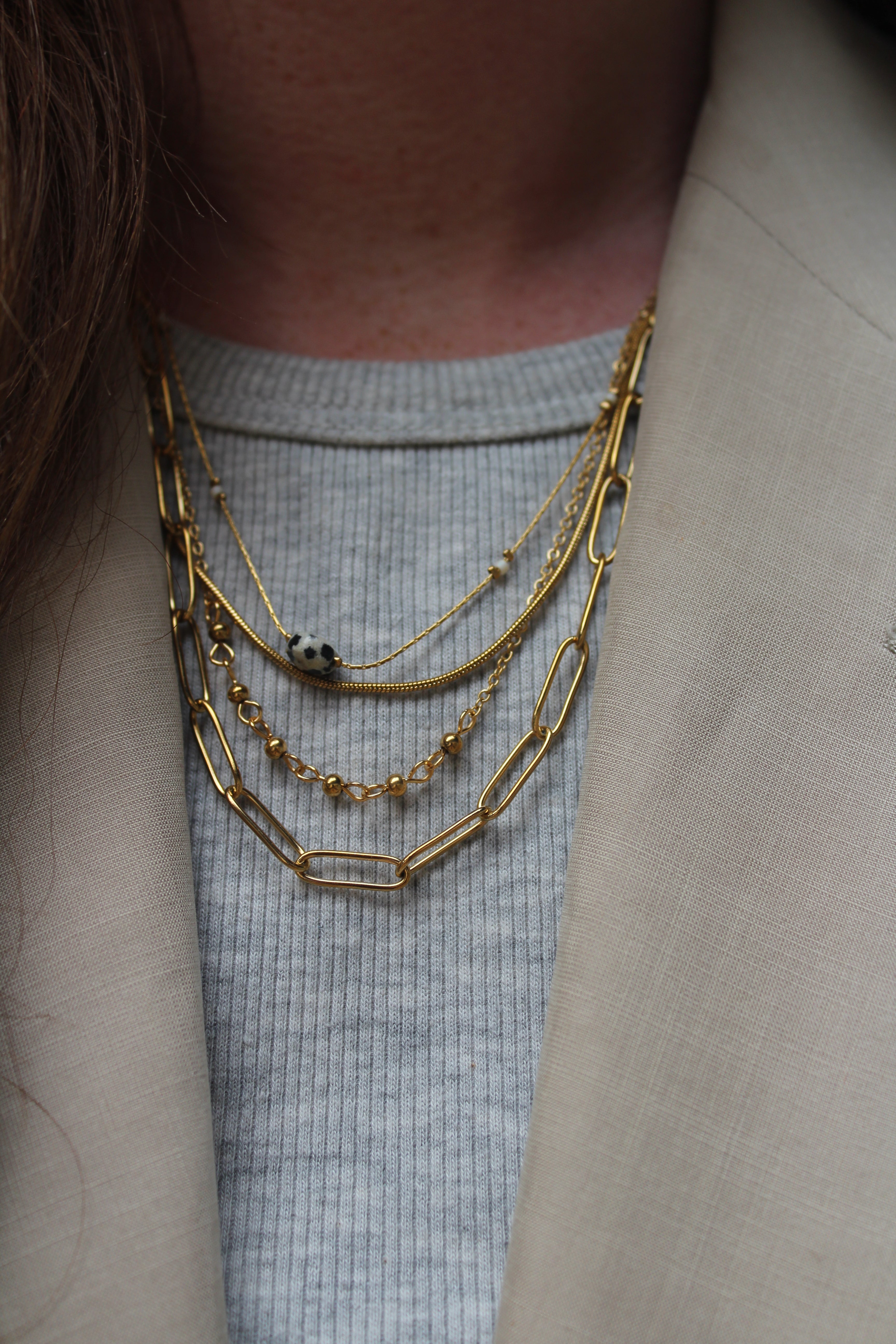 Eloise - Collier - Pierre naturelle - Acier inoxydable