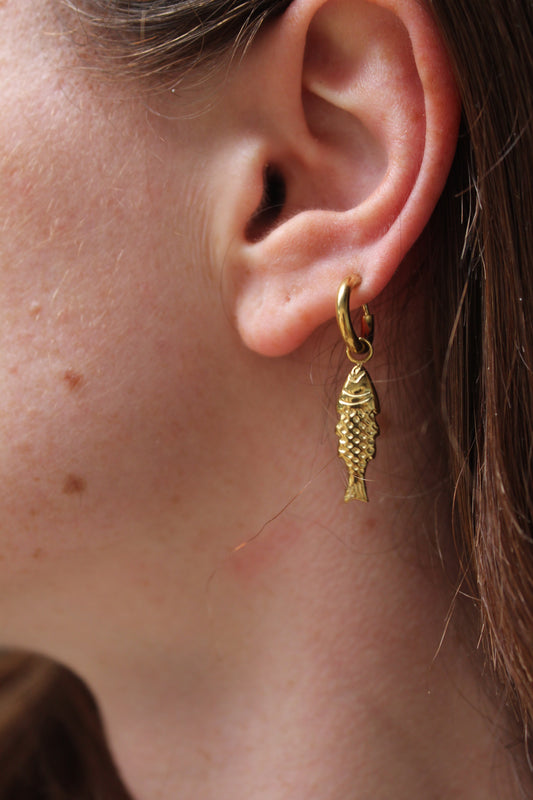 Fishy - Ohrringe - Clip On - Edelstahl